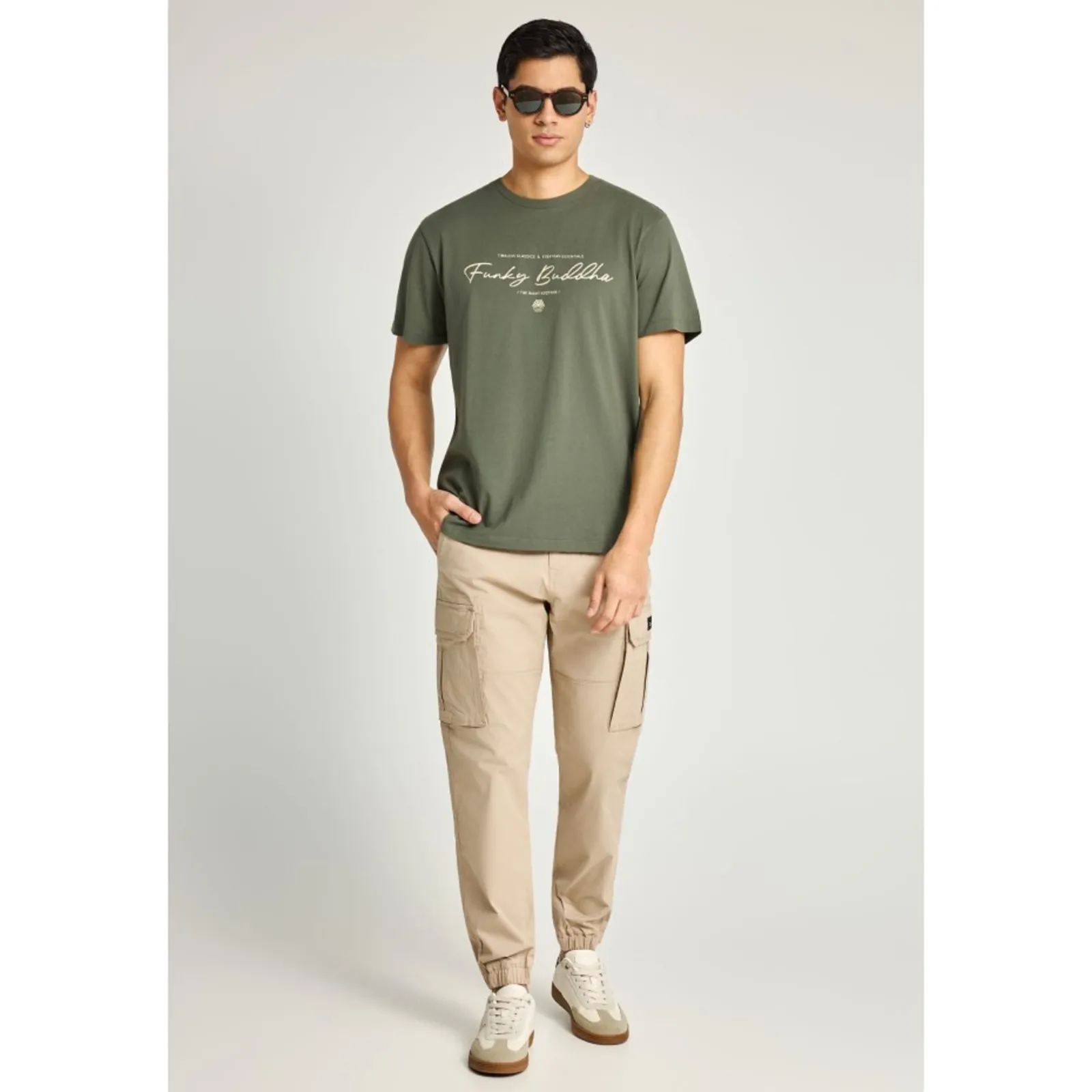 Funky Buddha Ανδρικό T-Shirt FBM013-022-04-DEEP-FOREST - Image 2