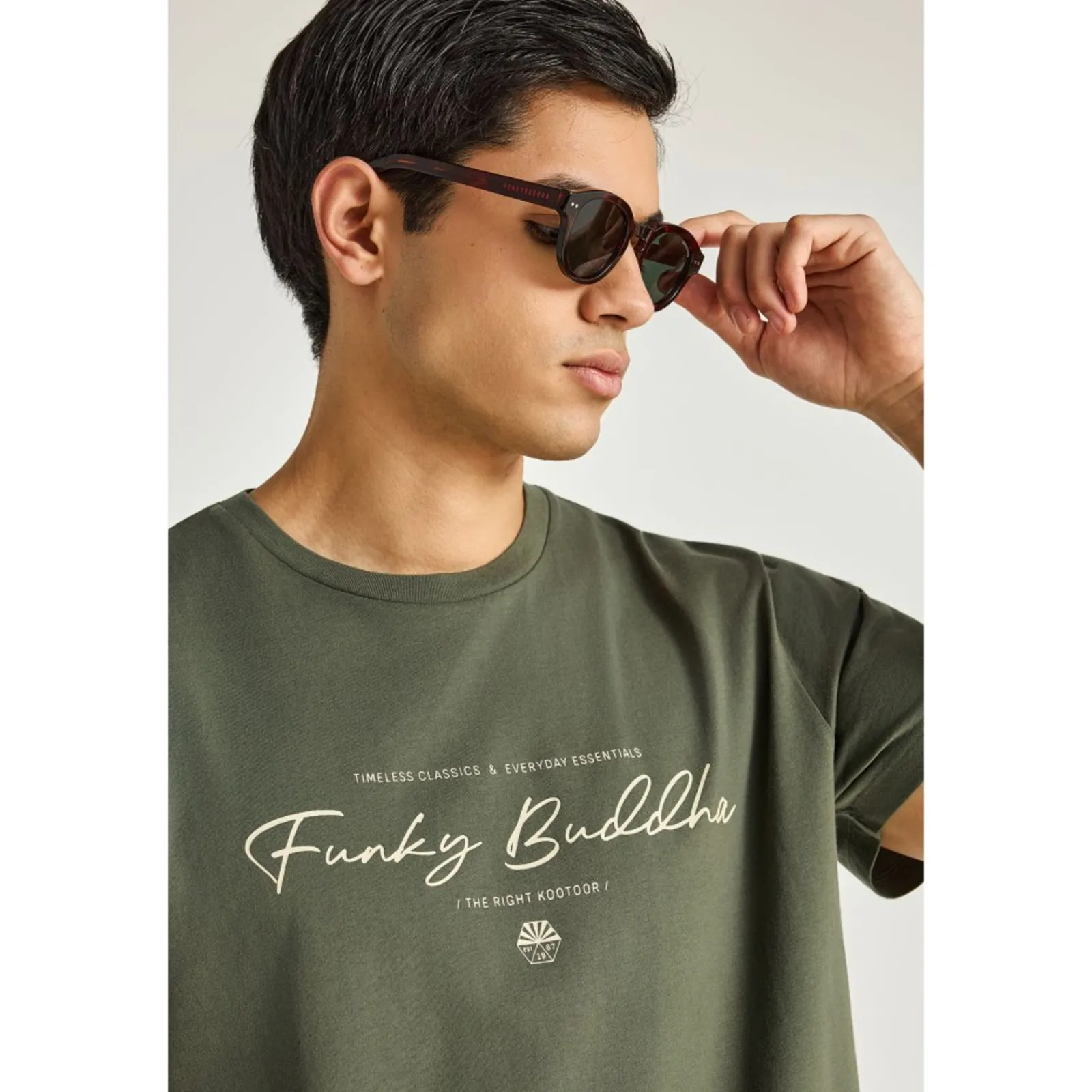 Funky Buddha Ανδρικό T-Shirt FBM013-022-04-DEEP-FOREST - Image 4