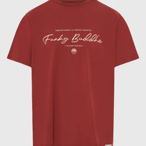Funky Buddha Ανδρικό T-Shirt FBM013-022-04-HENNA-BROWN