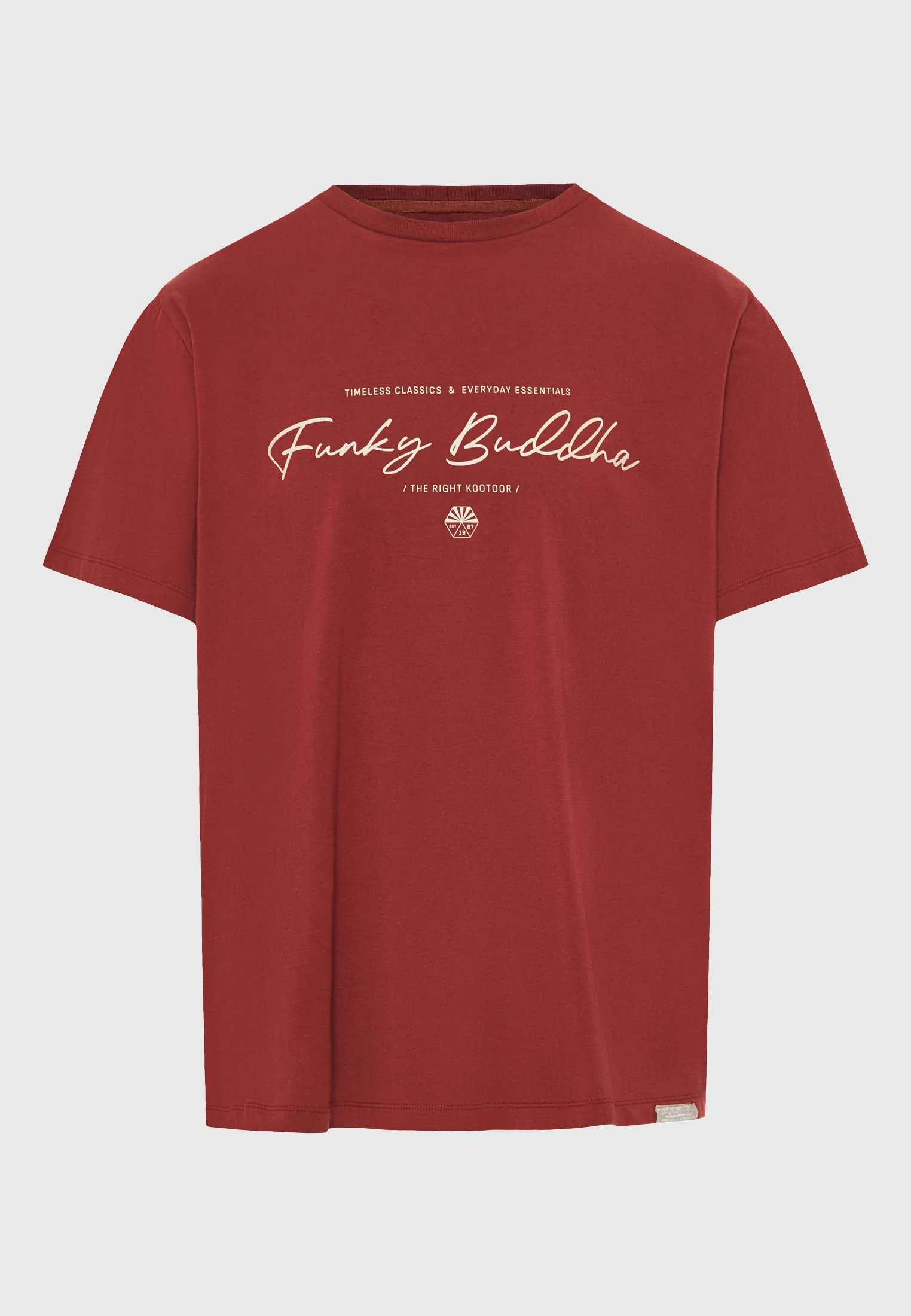 Funky Buddha Ανδρικό T-Shirt FBM013-022-04-HENNA-BROWN