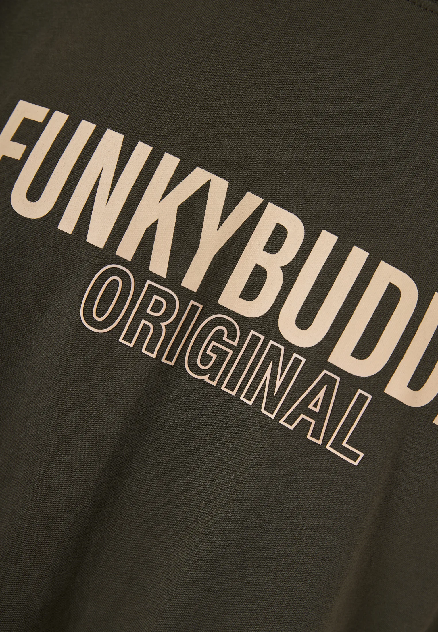 Funky Buddha Ανδρικό T-Shirt FBM013-032-04-DUSTY-OLIVE - Image 3