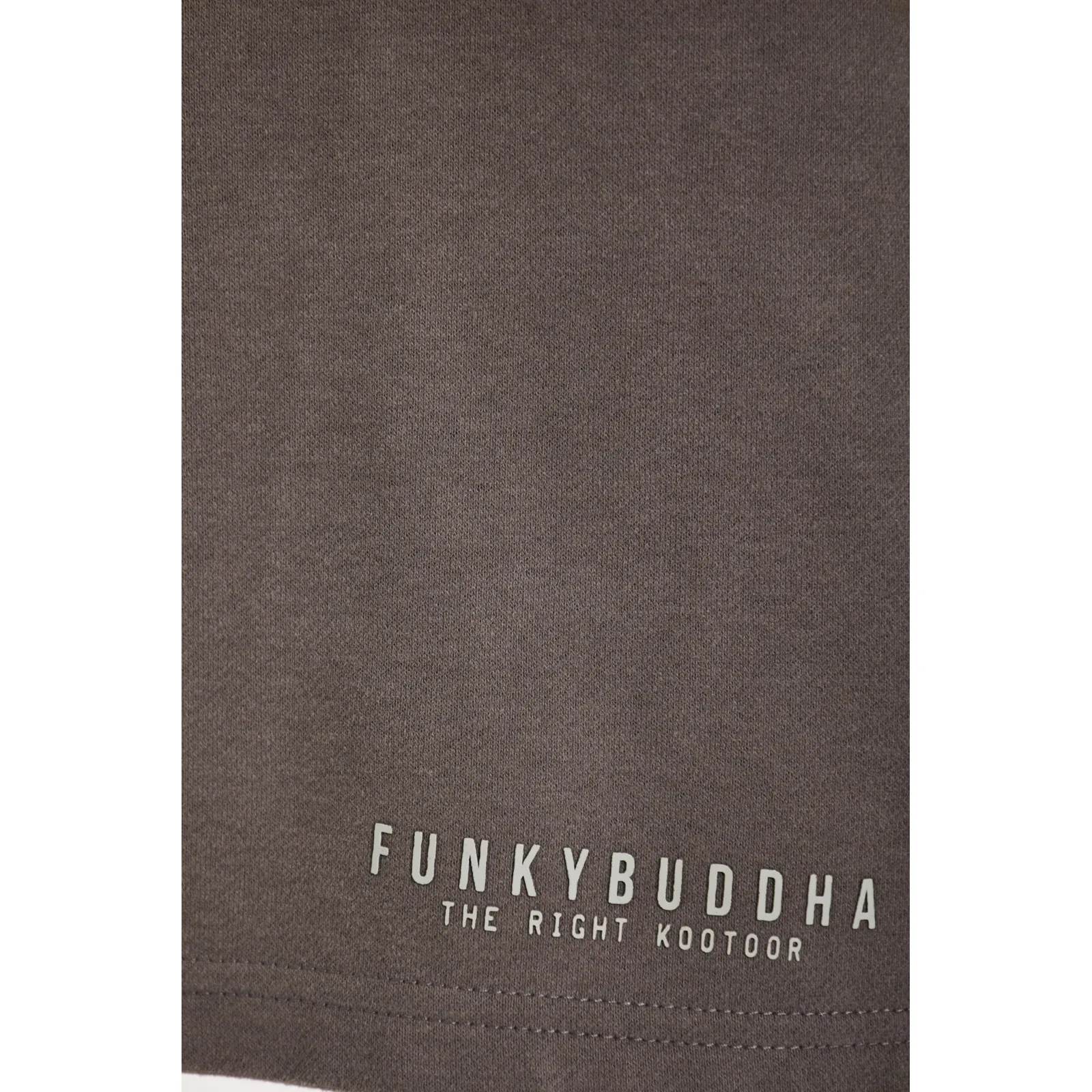 Funky Buddha Essential αθλητική βερμούδα με λογότυπο FBM013-050-03 Moon Mist - Image 3