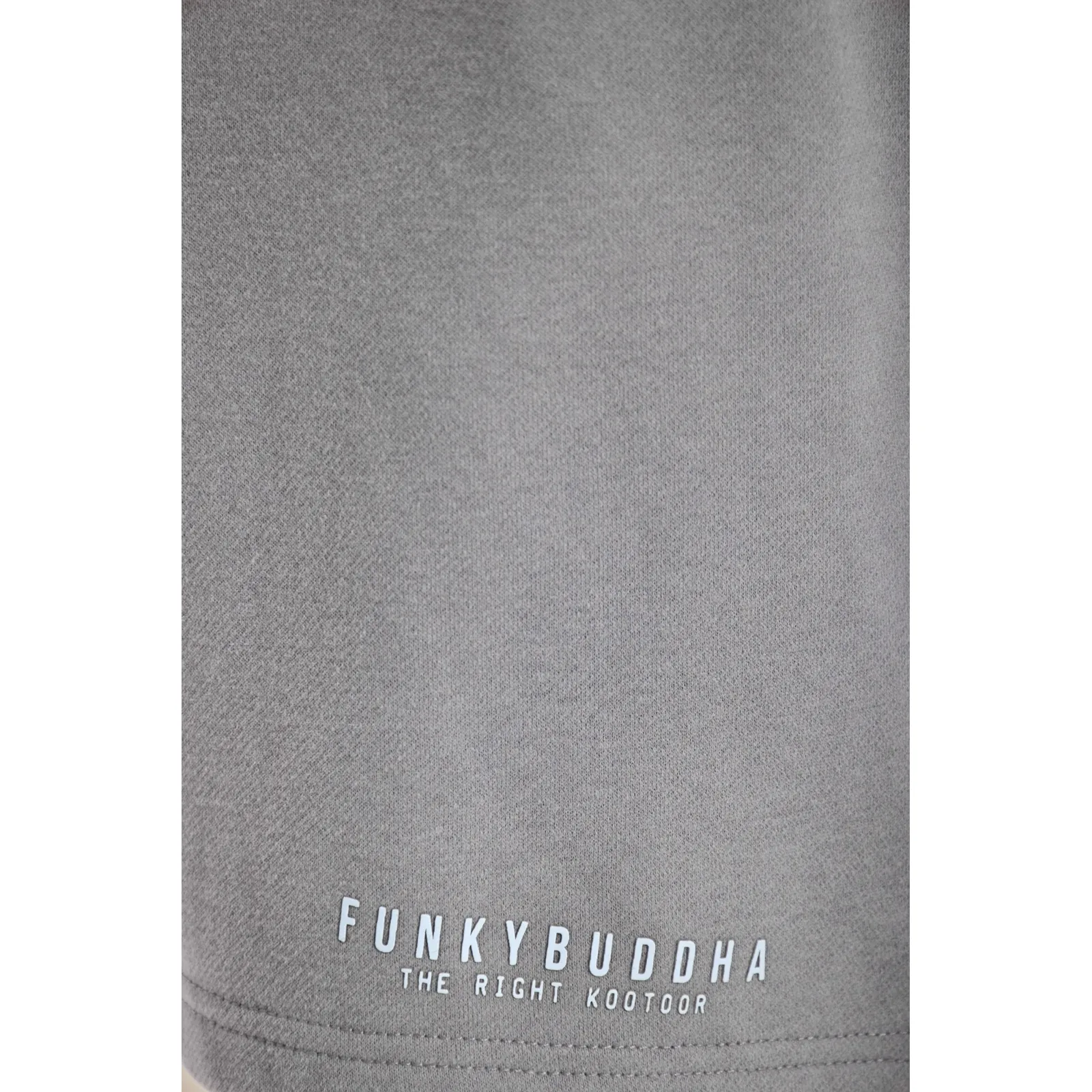 Funky Buddha Essential αθλητική βερμούδα με λογότυπο FBM013-050-03 Steel Grey - Image 8