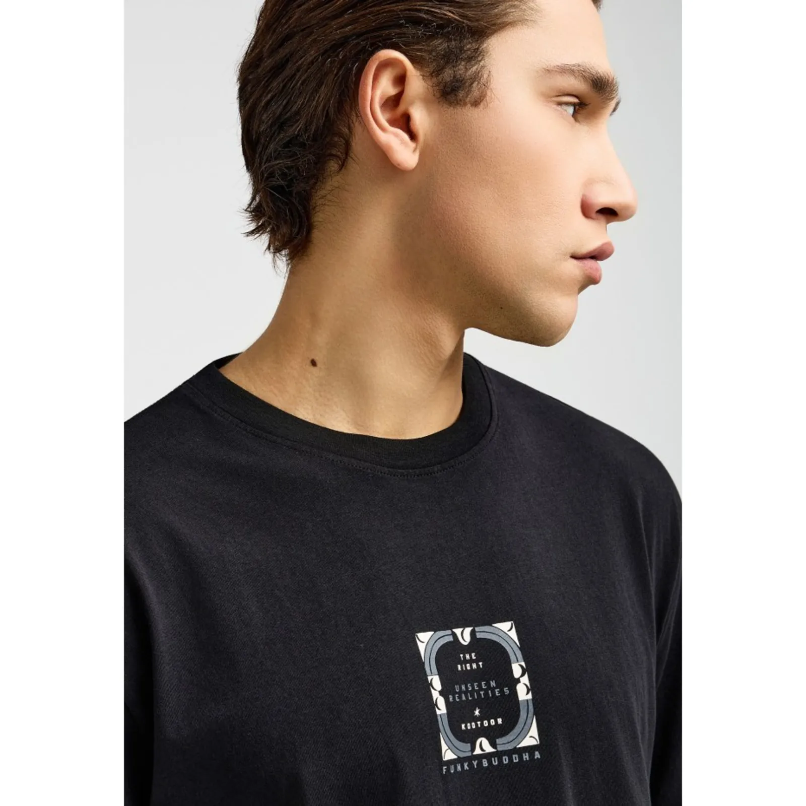 Funky Buddha Ανδρικό T-Shirt FBM013-050-04-BLACK - Image 3