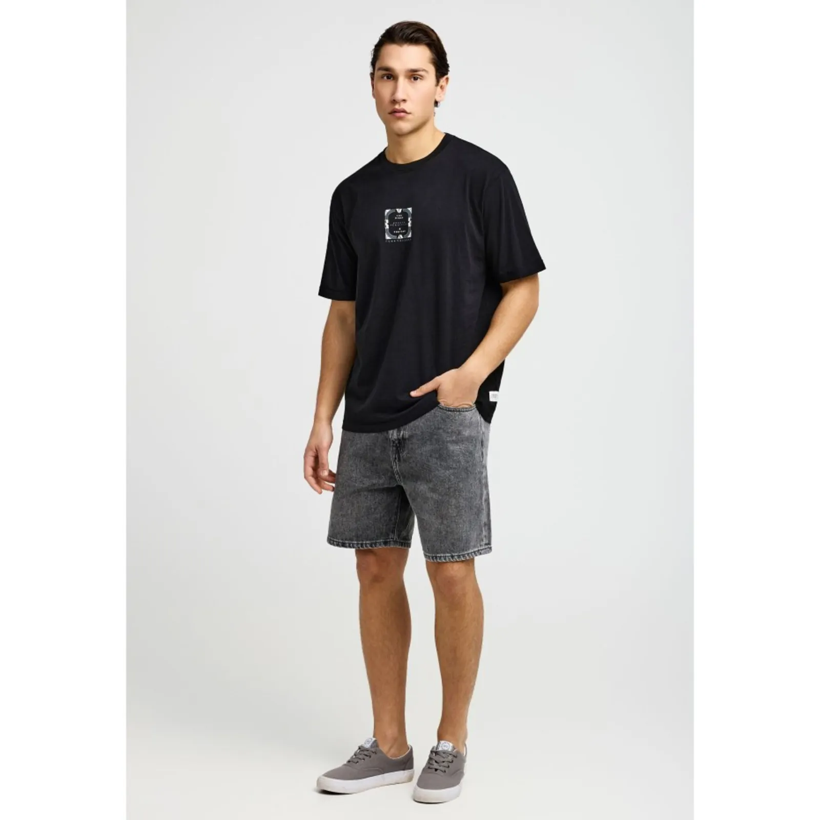 Funky Buddha Ανδρικό T-Shirt FBM013-050-04-BLACK - Image 4