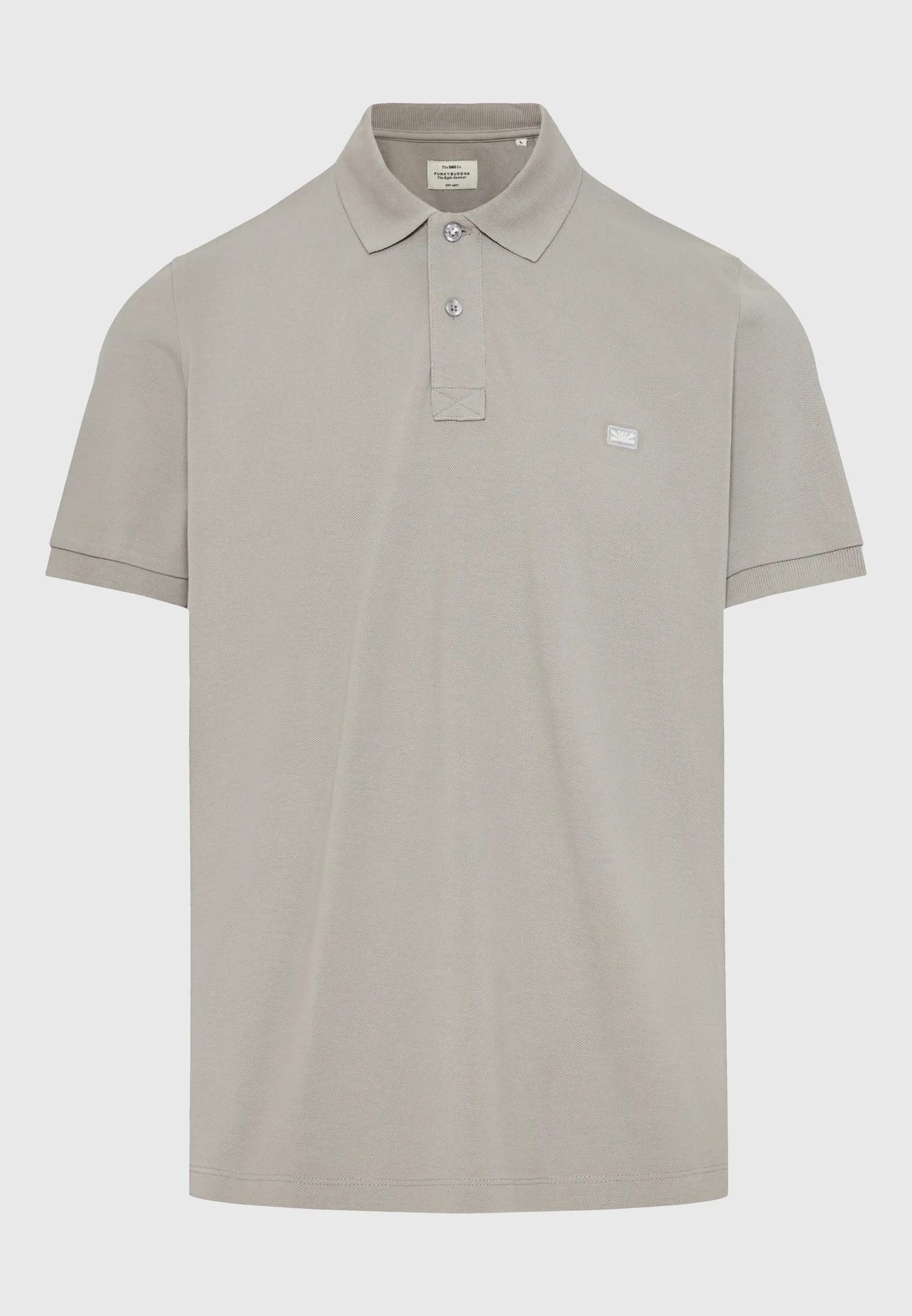Funky Buddha Ανδρικό Polo FBM013-001-11-GREY