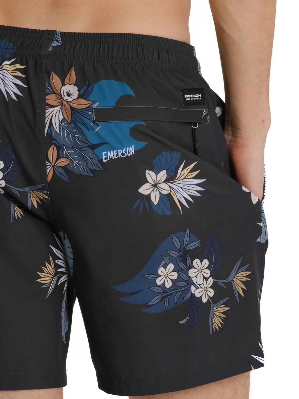 Emerson Ανδρικό Μαγιό Βερμούδα Off Black 261.EM504.45-PR573-OFF-BLACK - Image 7