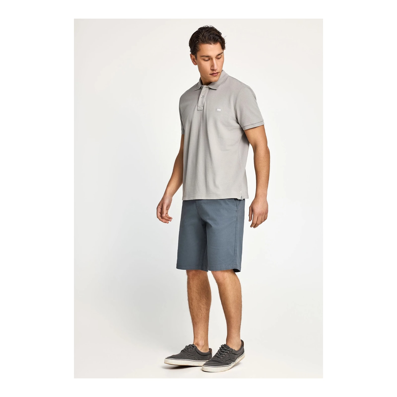 Funky Buddha Ανδρική βερμούδα chino - The essentials Dusty Blue FBM013-001-03-DUSTY-BLUE - Image 2