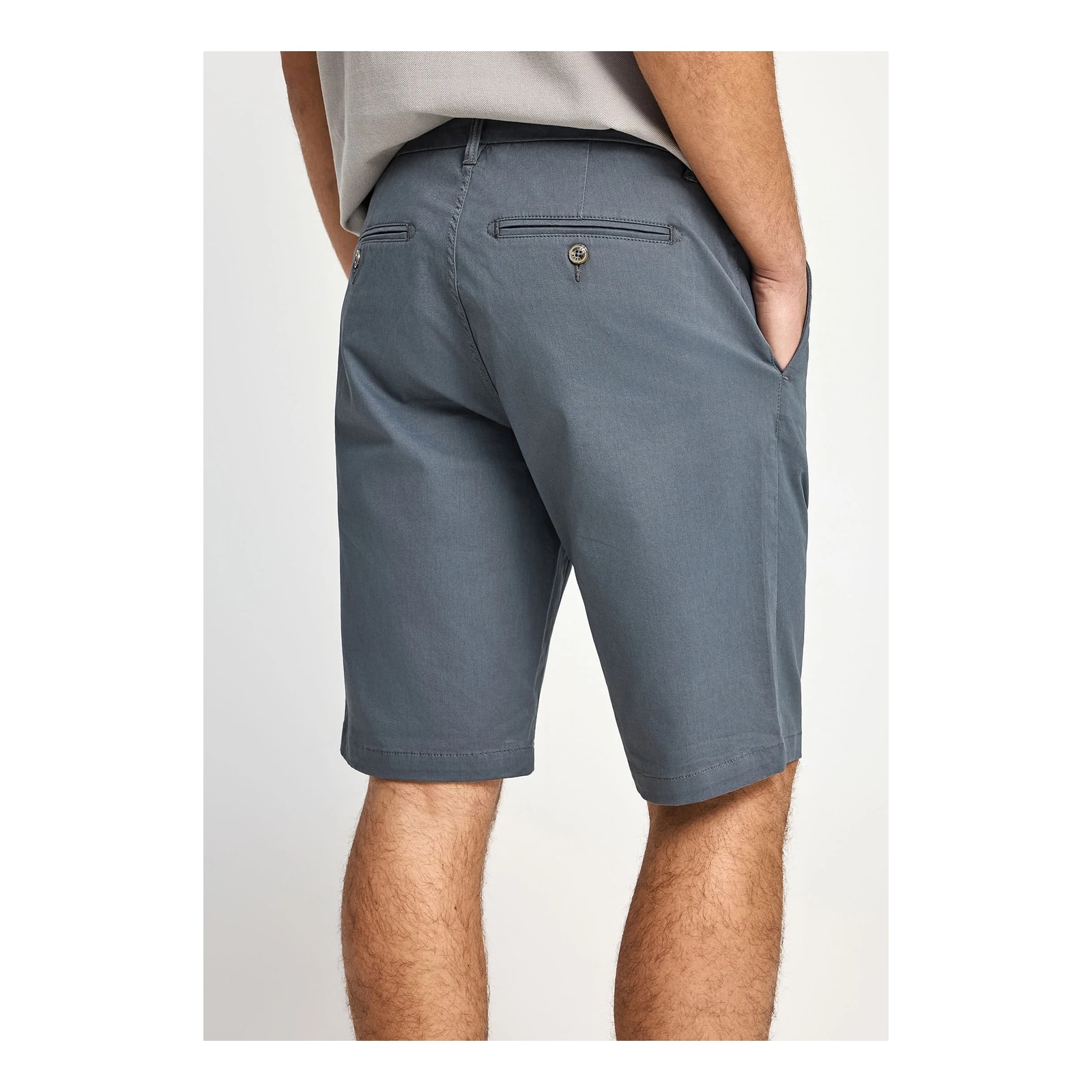 Funky Buddha Ανδρική βερμούδα chino - The essentials Dusty Blue FBM013-001-03-DUSTY-BLUE - Image 3