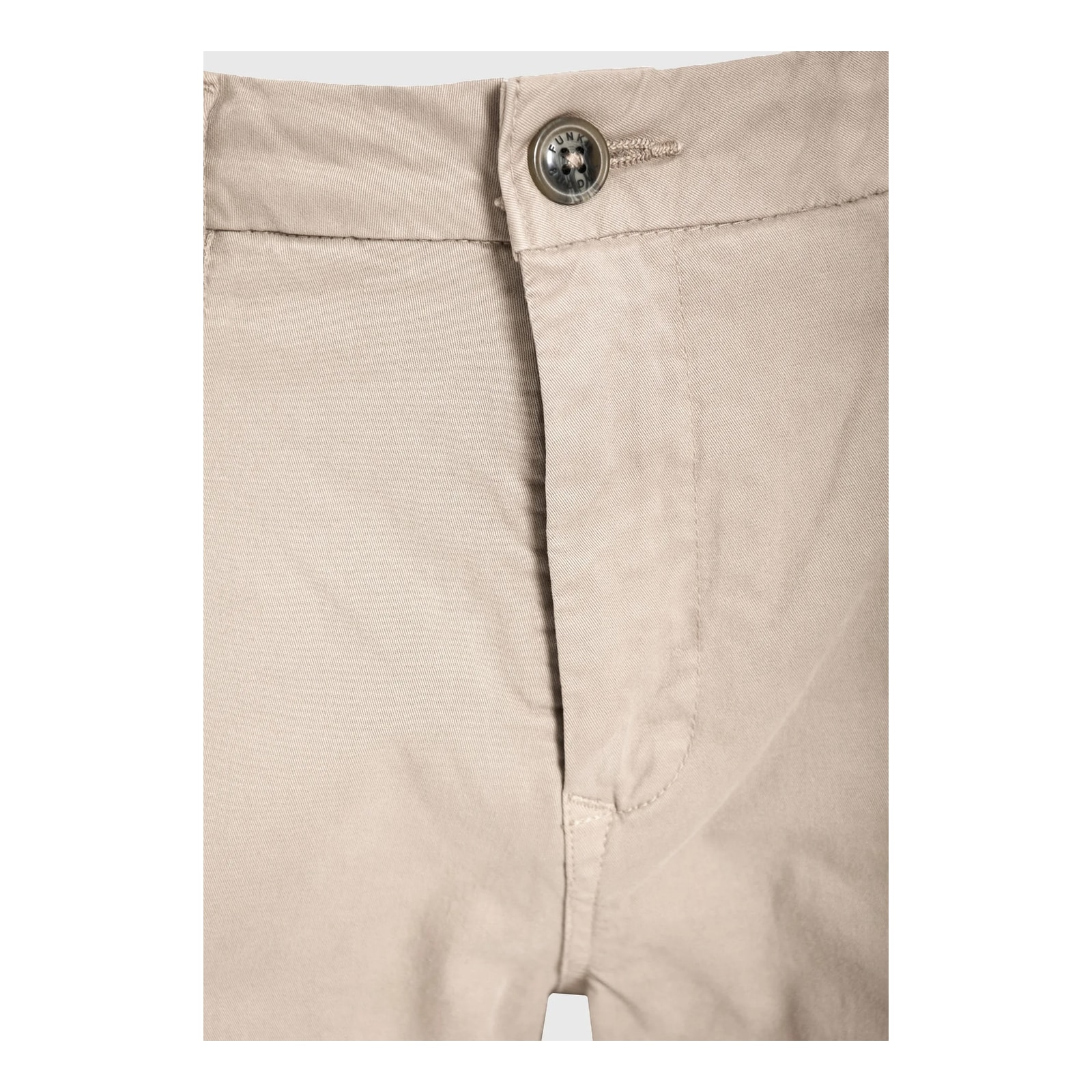 Funky Buddha Ανδρική βερμούδα chino - The essentials Greige FBM013-001-03-GREIGE - Image 5