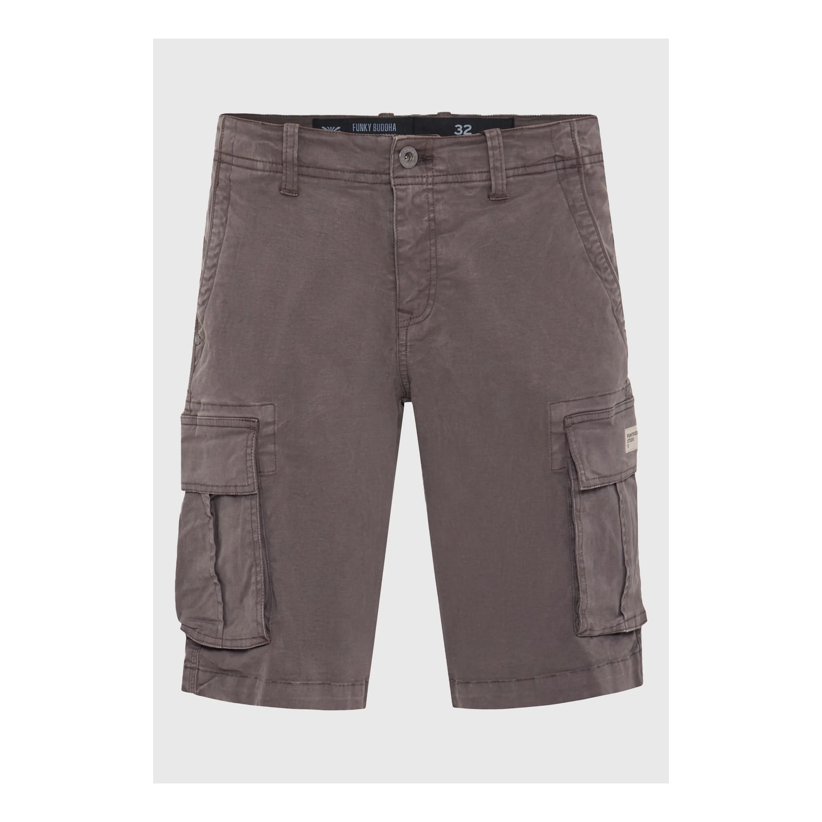 Funky Buddha Ανδρική cargo βερμούδα Moon Mist FBM013-002-03-MOON-MIST