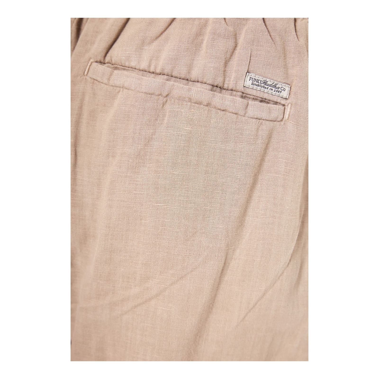 Funky Buddha Ανδρικό loose chino παντελόνι Greige FBM013-007-02-GREIGE - Image 7