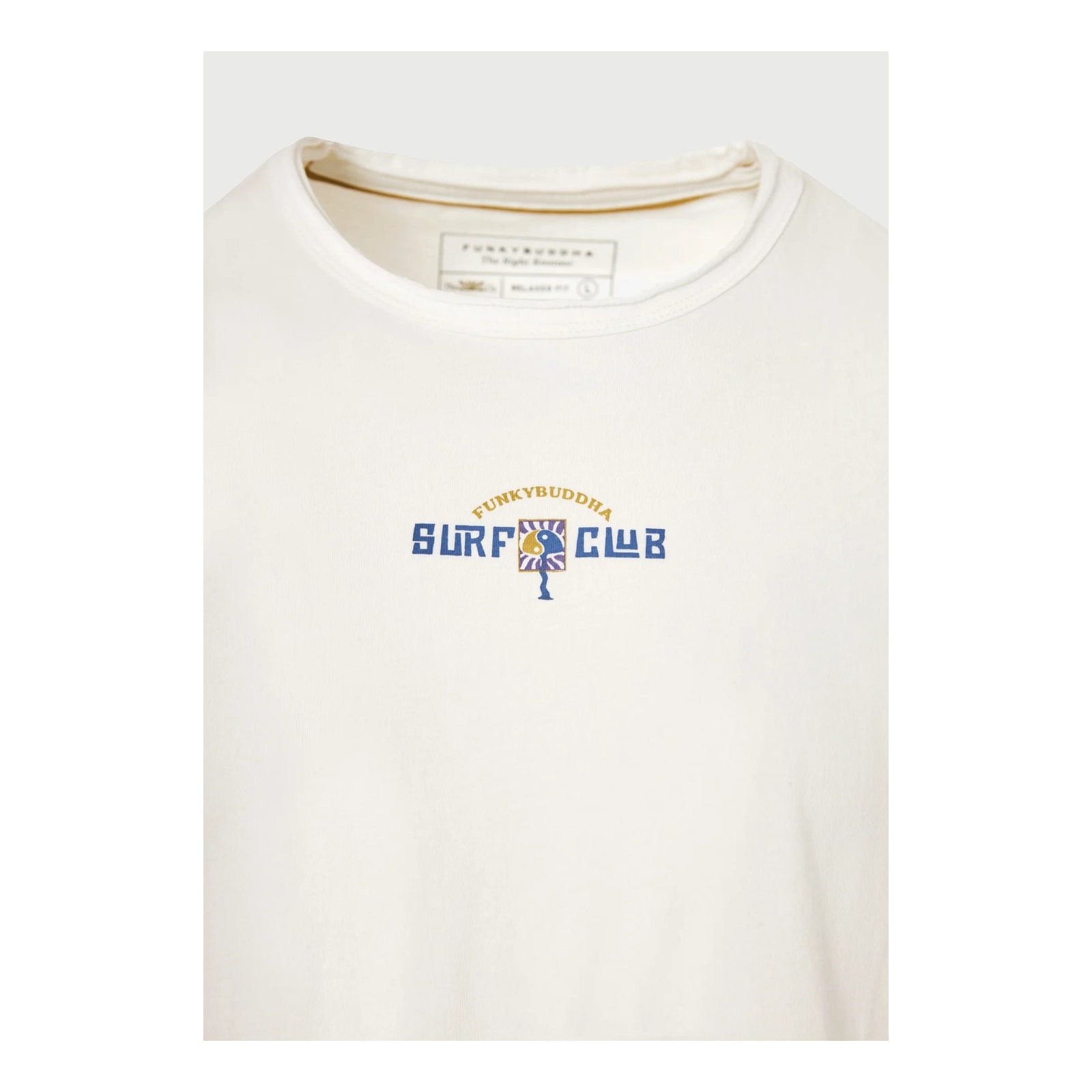 Funky Buddha Ανδρική αμάνικη μπλούζα από βαμβάκι Off White FBM013-098-04-OFF-WHITE - Image 7