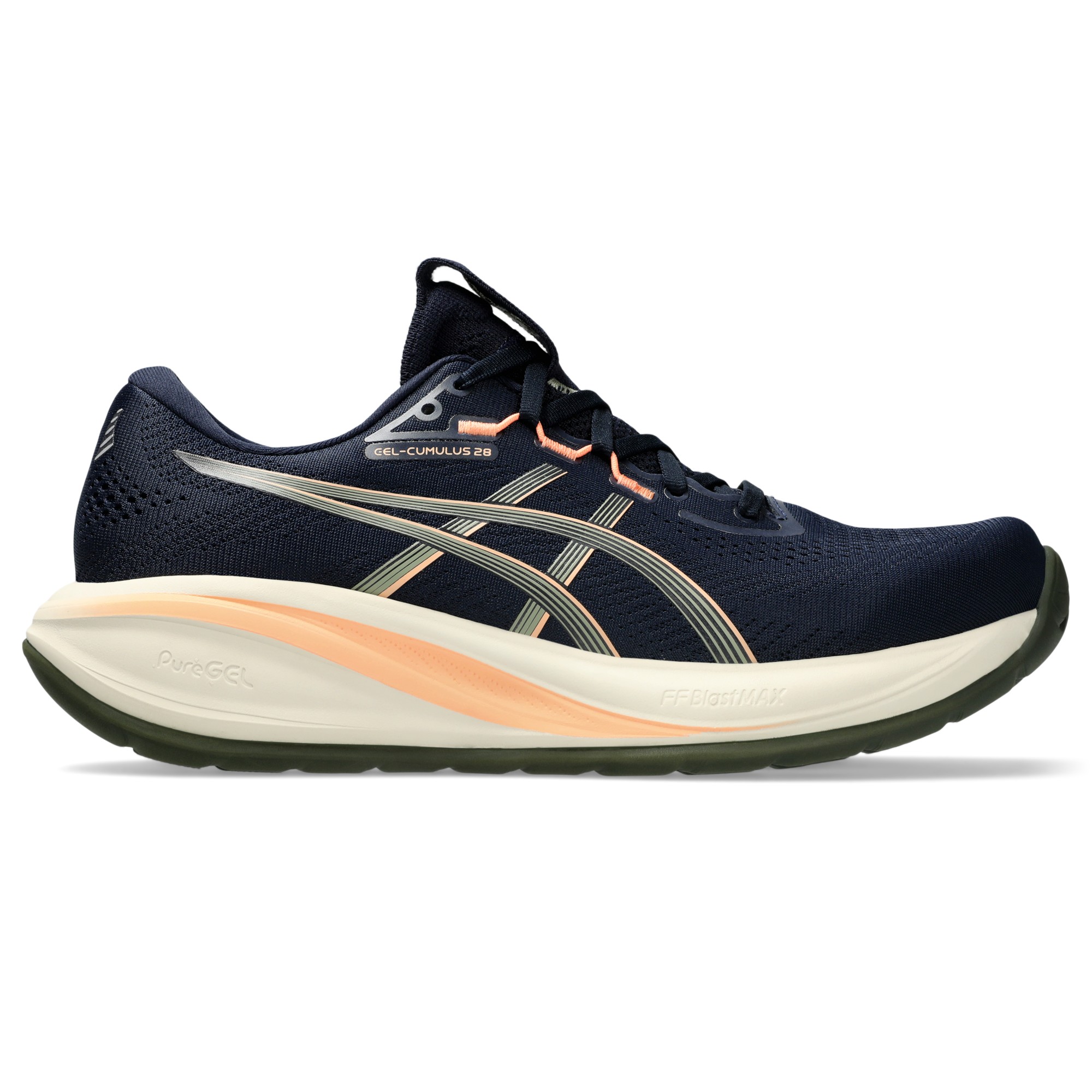 ASICS GEL-CUMULUS 28 Ανδρικά Running Παπούτσια Midnight/Khaki Green 1011C143-404