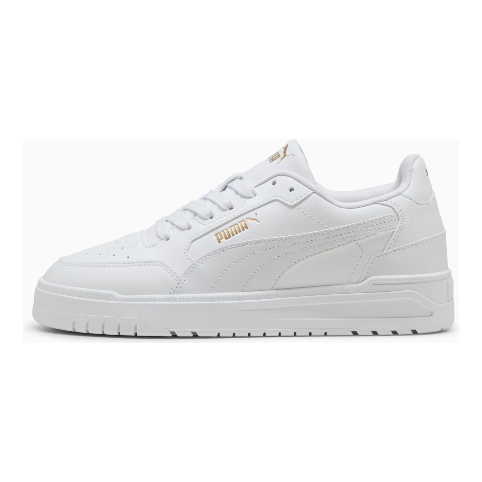 Puma Shuffle Downtown Ανδρικά Sneakers Λευκό/Gold 402596-01