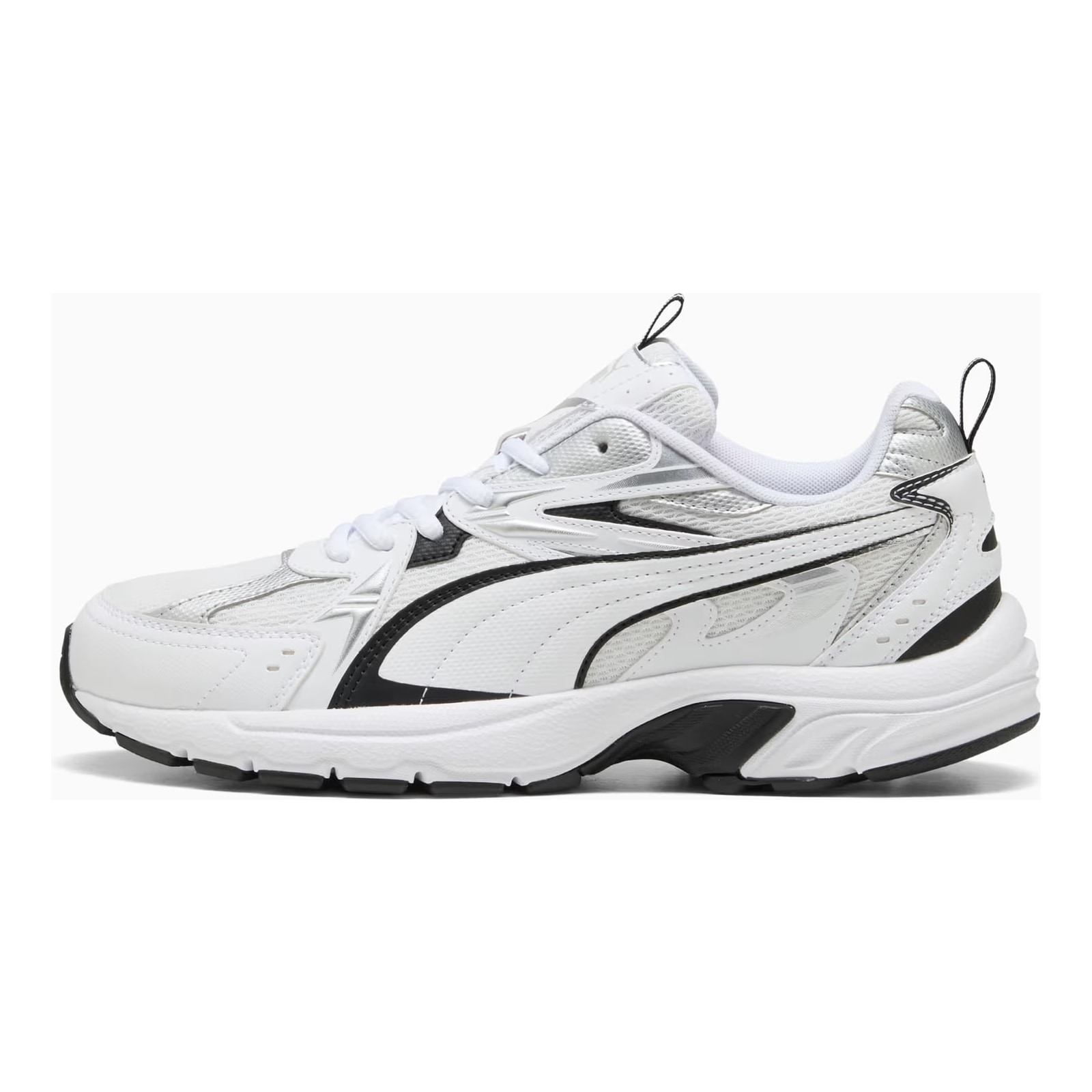 Puma Milenio Tech Ανδρικά Sneakers Λευκό / Μαύρο / Ασημί 402623-01