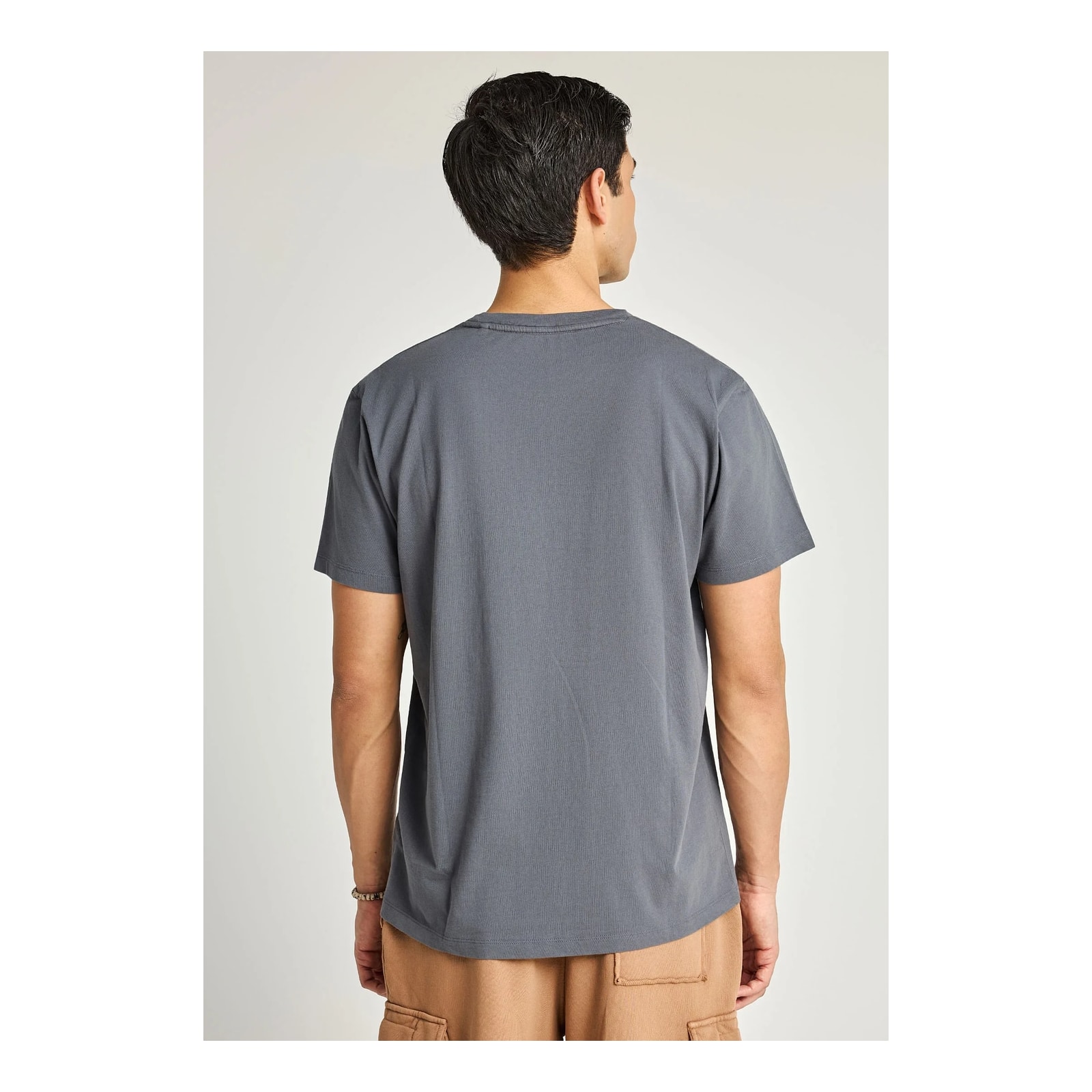 Funky Buddha Ανδρικό T-Shirt Dark Grey FBM013-022-04-DK-GREY - Image 3