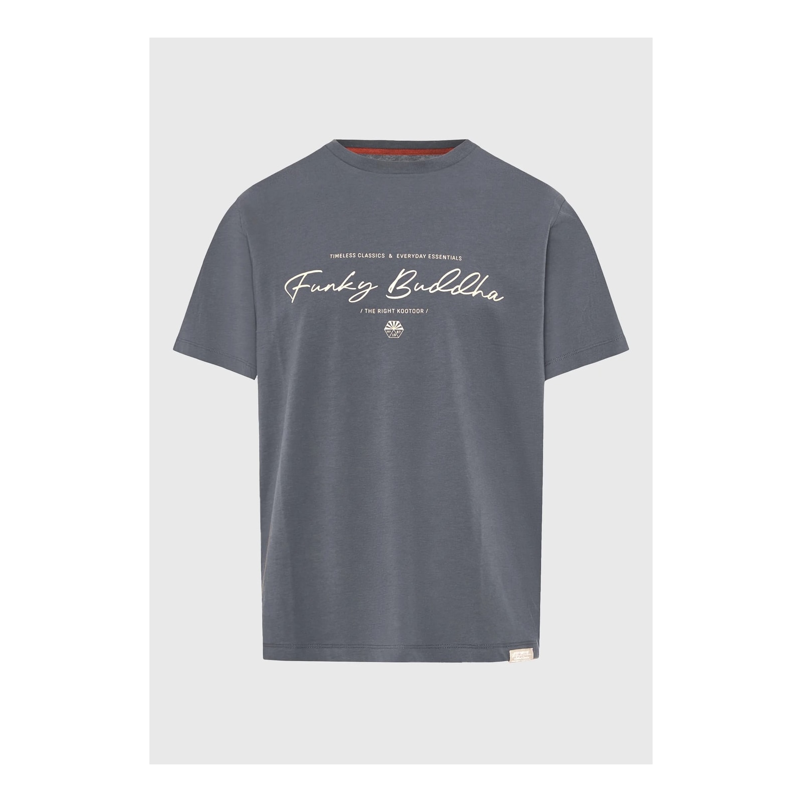 Funky Buddha Ανδρικό T-Shirt Dark Grey FBM013-022-04-DK-GREY - Image 5