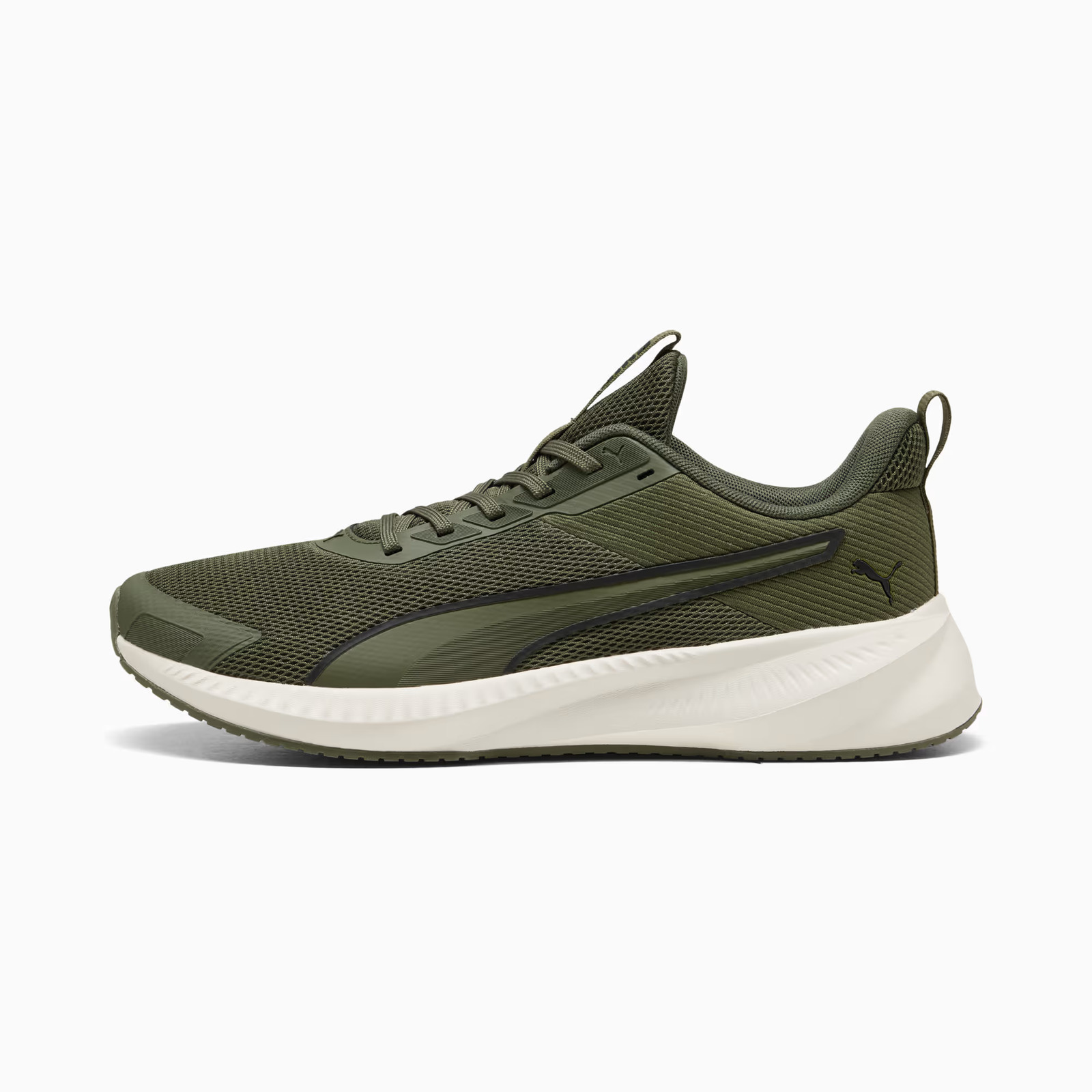 Puma Flyer Lite 4 Ανδρικά / Unisex Παπούτσια Running Moss Veil-Warm White-PUMA Black 313499-07