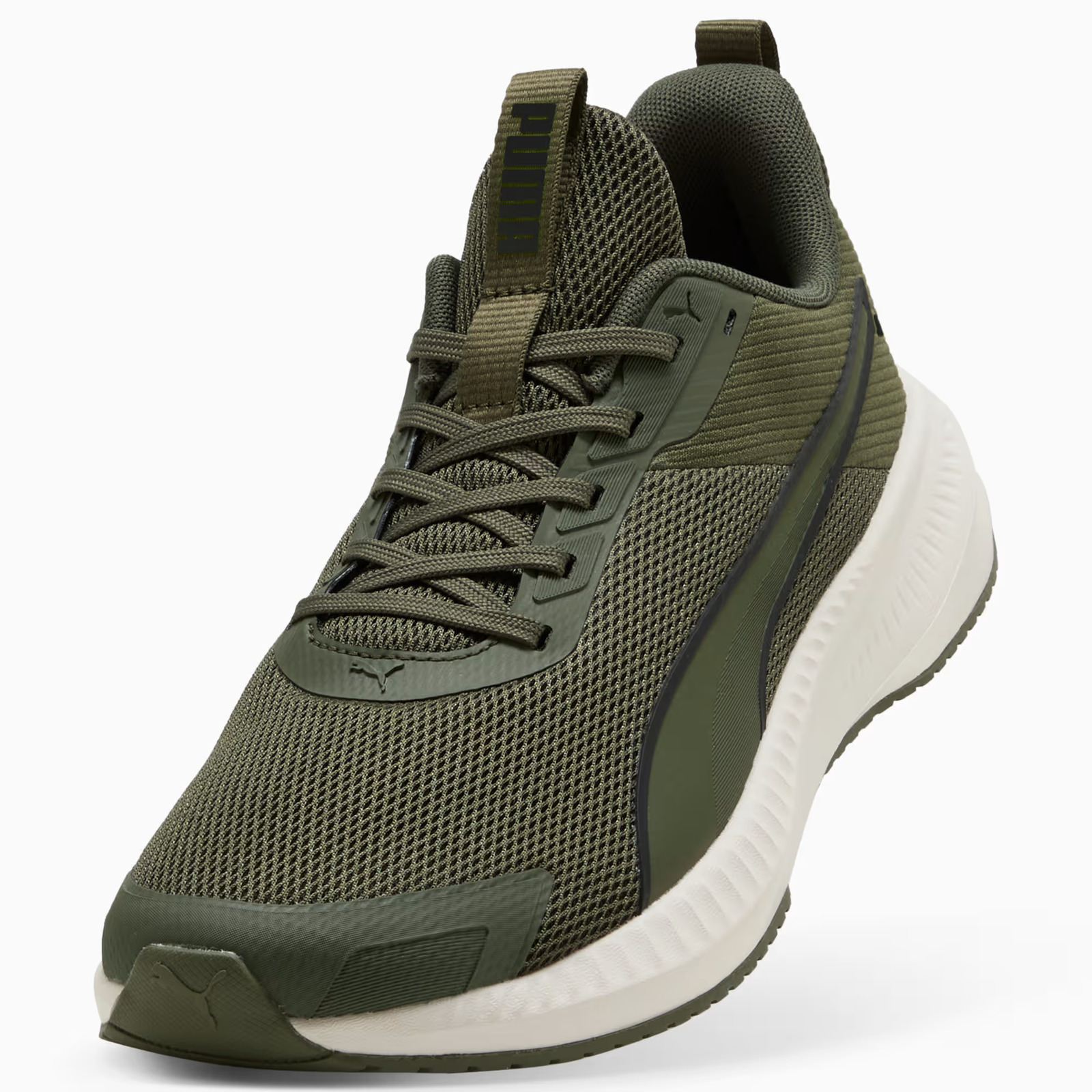 Puma Flyer Lite 4 Ανδρικά / Unisex Παπούτσια Running Moss Veil-Warm White-PUMA Black 313499-07 - Image 4