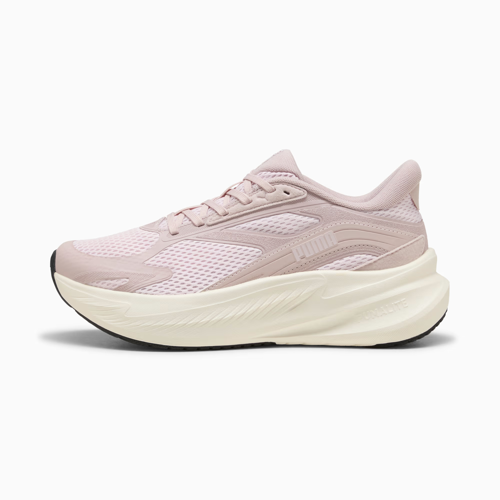 Puma MaxStride Lite LS Ανδρικά / Unisex Παπούτσια Running Powder Pink-Misty Pink-PUMA Black-Warm White 313723-08