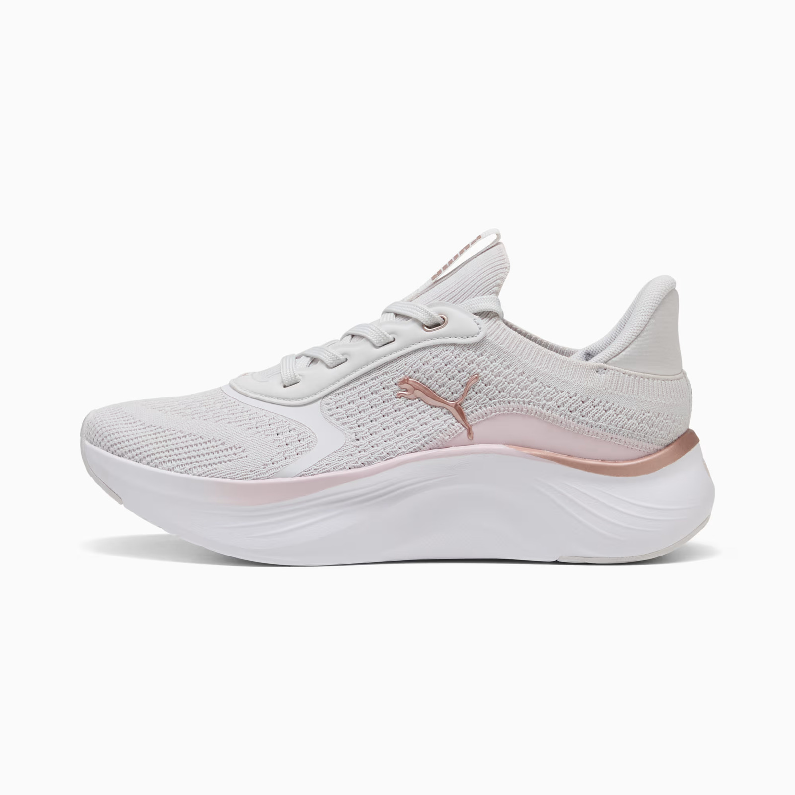 Puma Softride Mayve 2 Wns Γυναικεία Παπούτσια Running Feather Gray-Powder Pink-Rose Gold 313955-03