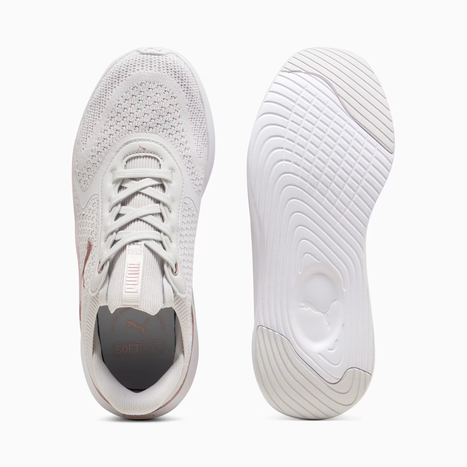 Puma Softride Mayve 2 Wns Γυναικεία Παπούτσια Running Feather Gray-Powder Pink-Rose Gold 313955-03 - Image 2