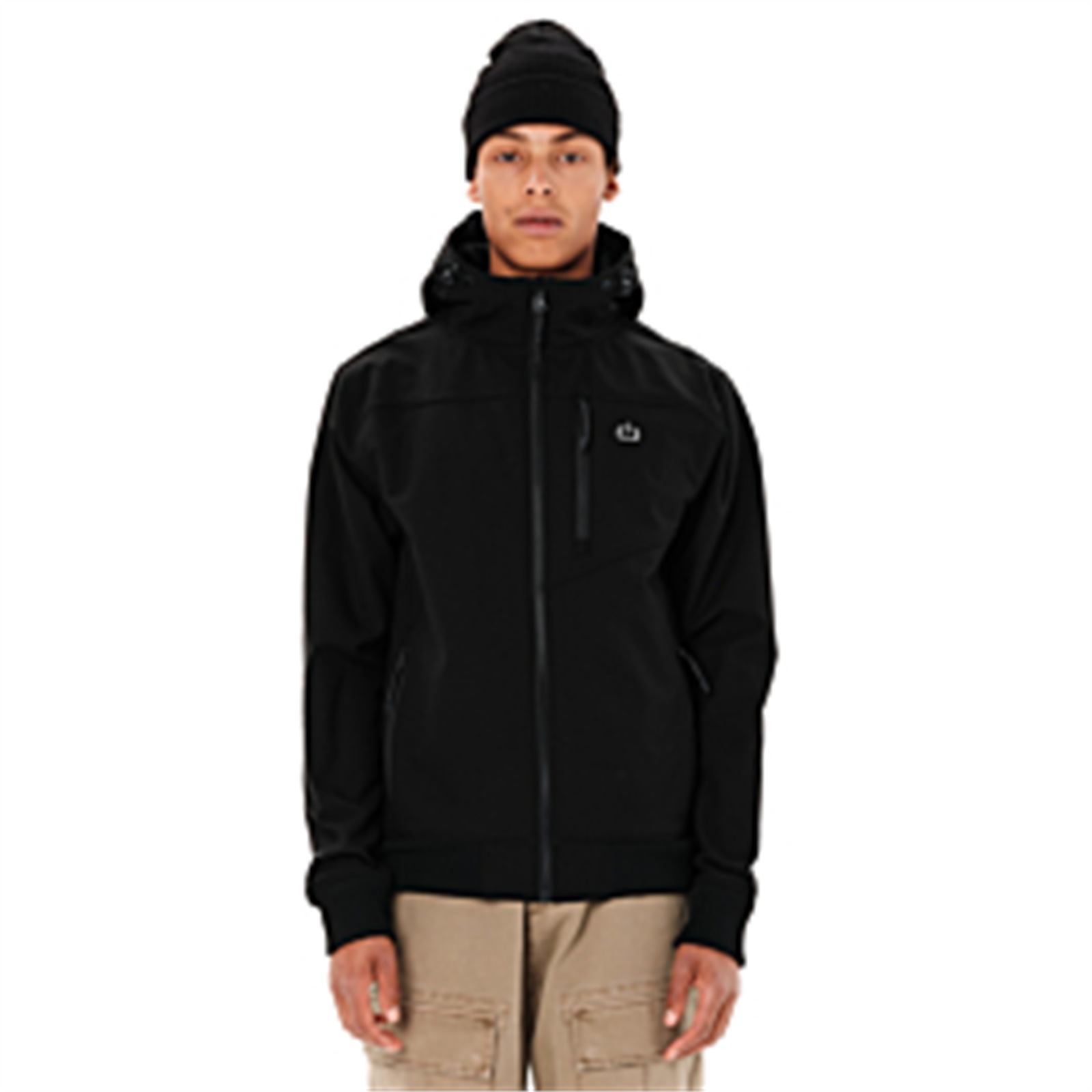 Emerson 262.EM11.37 ανδρικό hooded bonded bomber μπουφάν Black