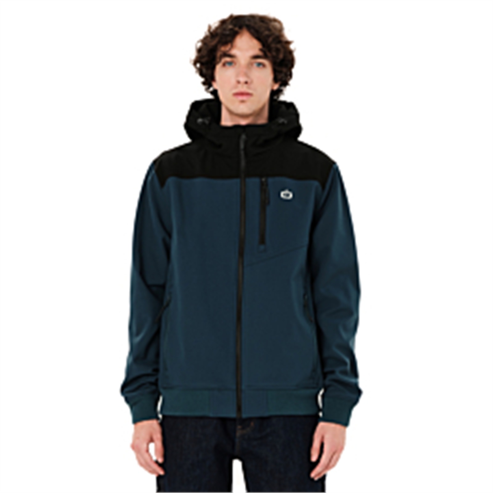 Emerson 262.EM11.37 ανδρικό hooded bonded bomber μπουφάν Forest Teal/Black