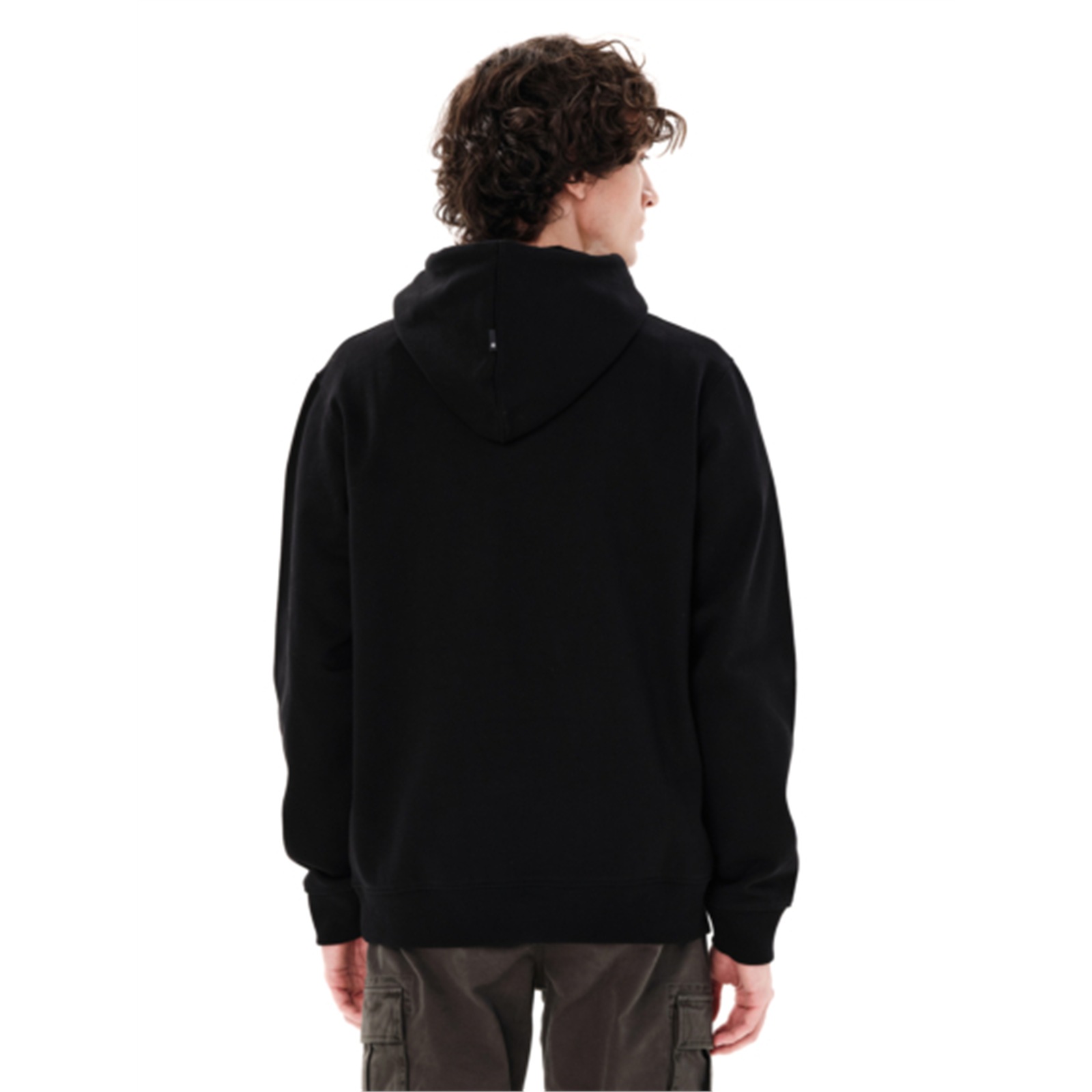 Emerson 262.EM20.01 ανδρικό classic logo hoodie Black/Grey