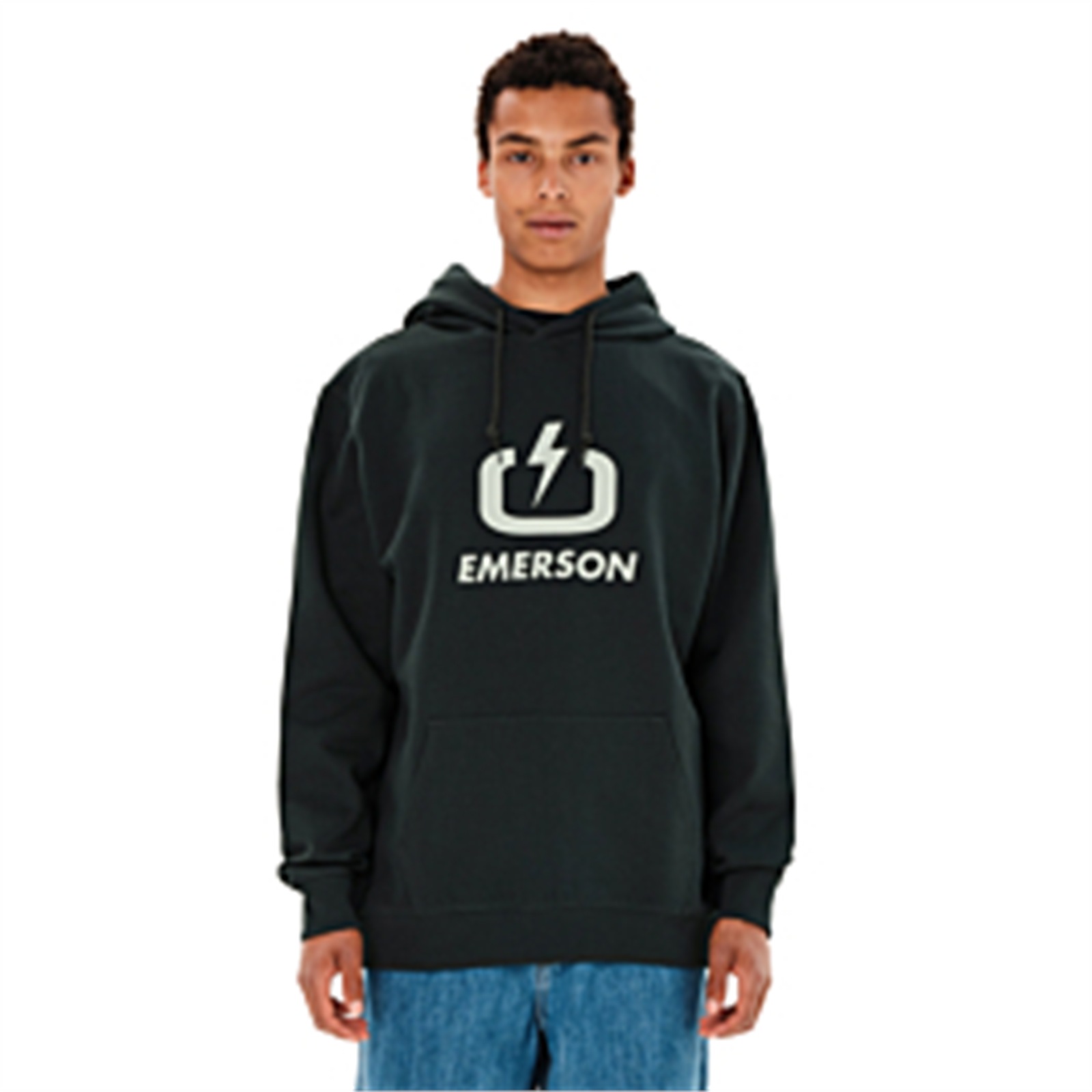 Emerson 262.EM20.01 ανδρικό classic logo hoodie Forest Teal