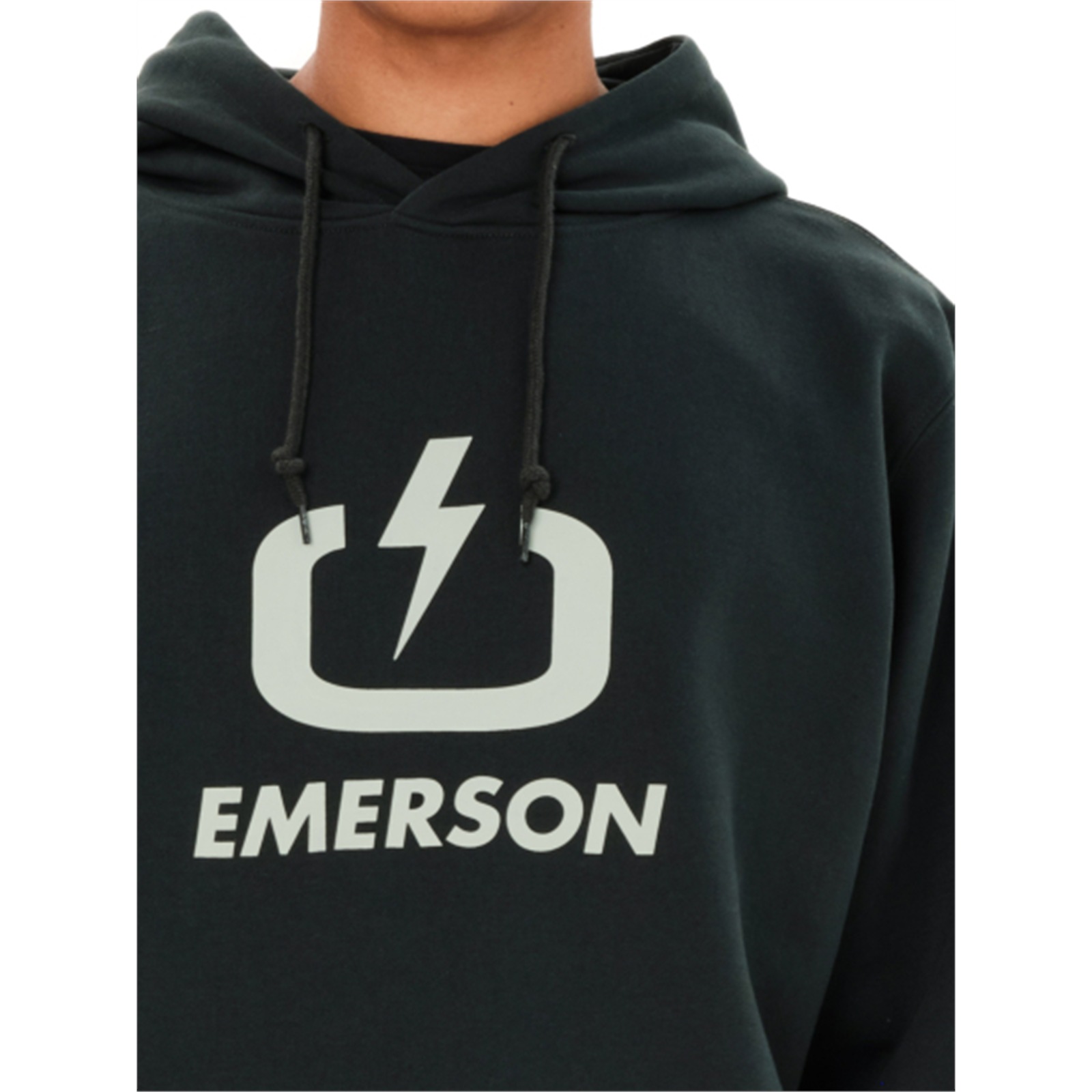 Emerson 262.EM20.01 ανδρικό classic logo hoodie Forest Teal