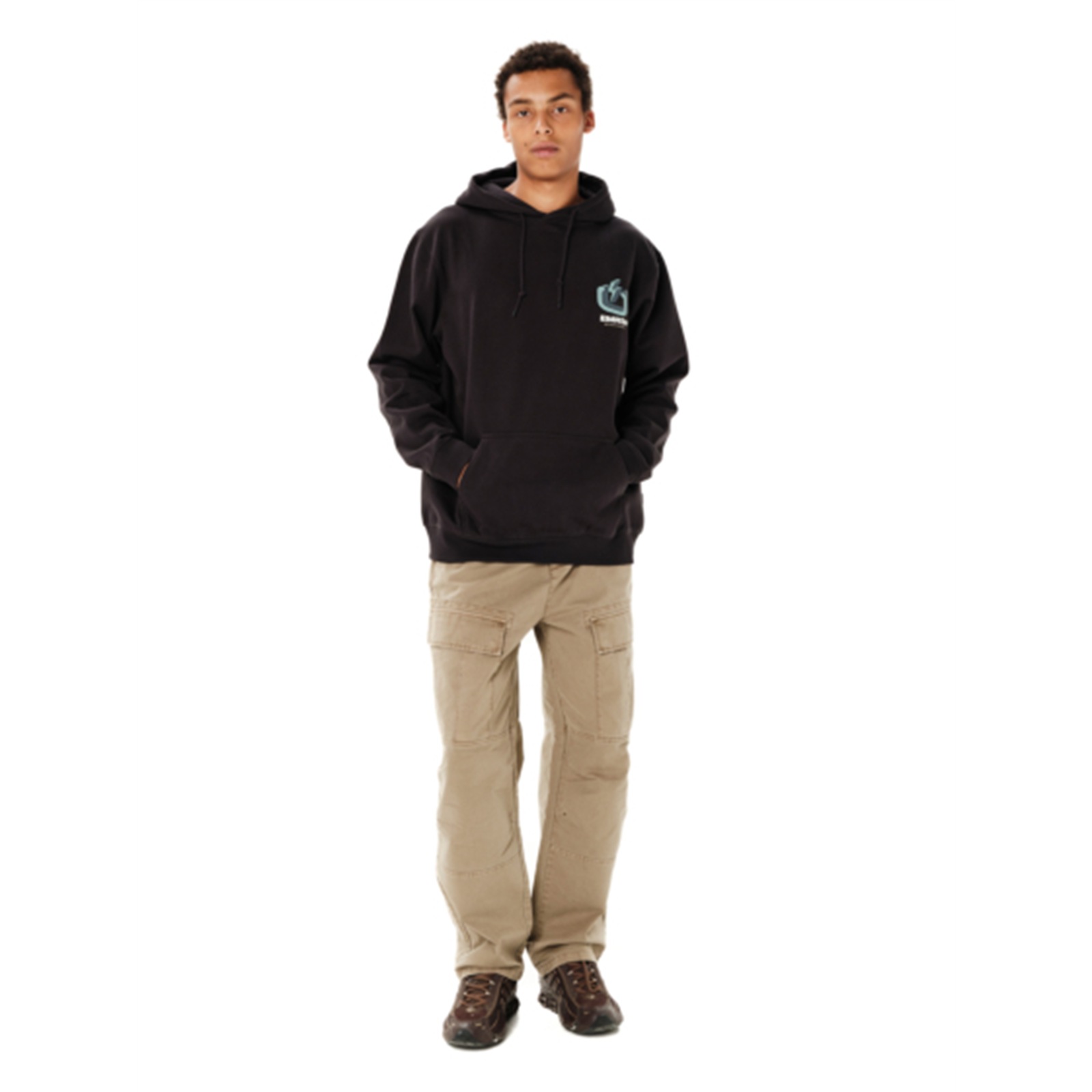 Emerson 262.EM20.08 ανδρικό logo pullover hoodie Midnight
