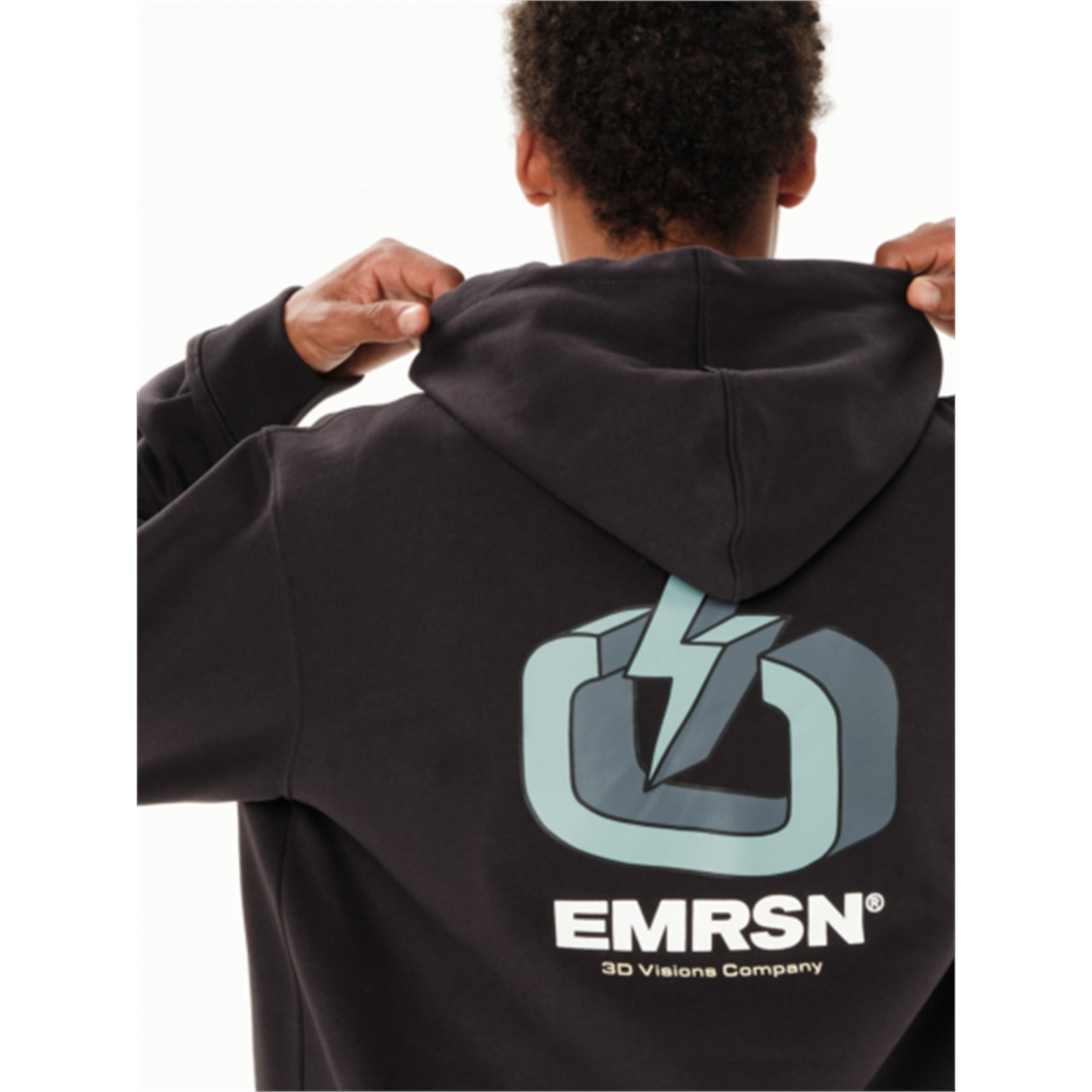 Emerson 262.EM20.08 ανδρικό logo pullover hoodie Midnight