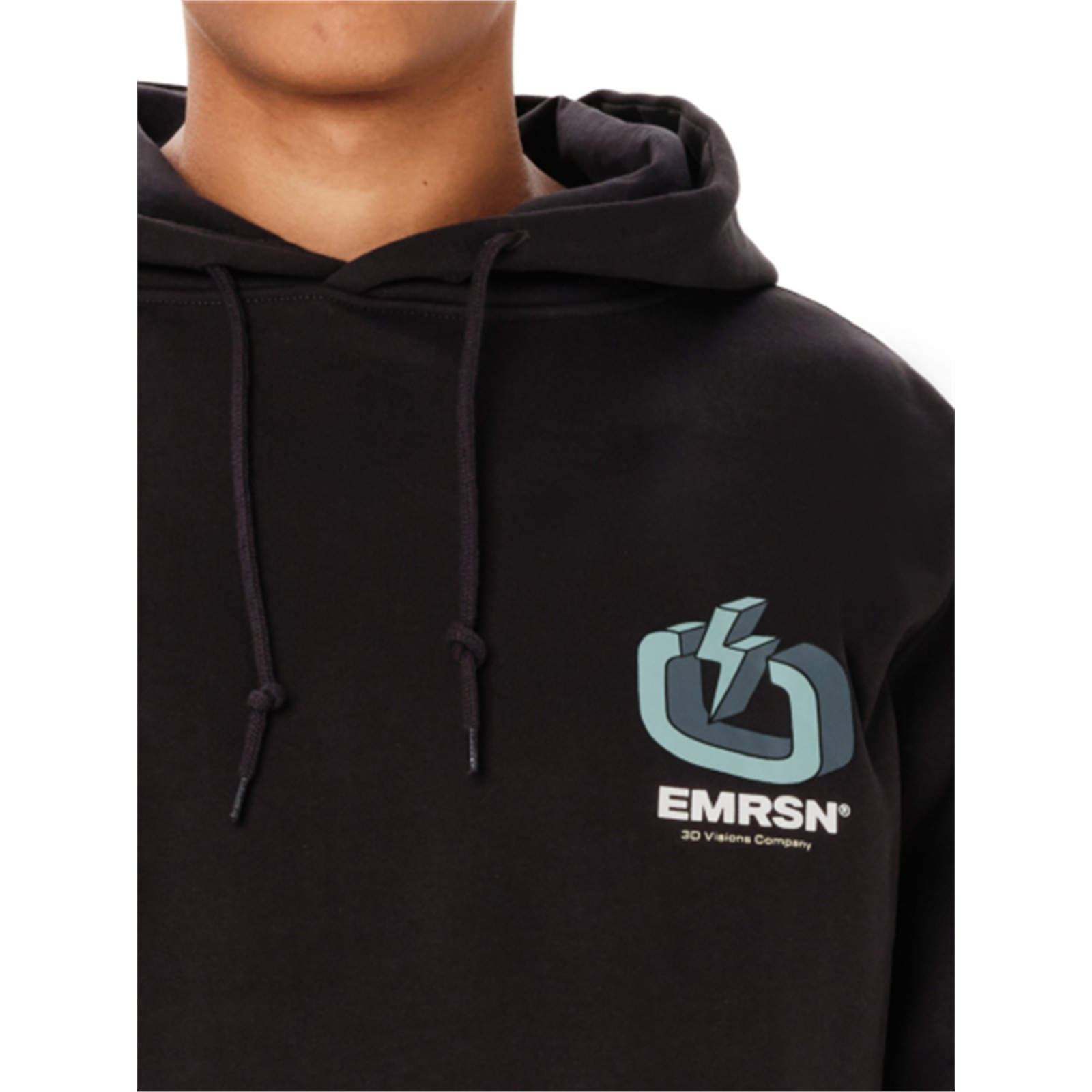 Emerson 262.EM20.08 ανδρικό logo pullover hoodie Midnight