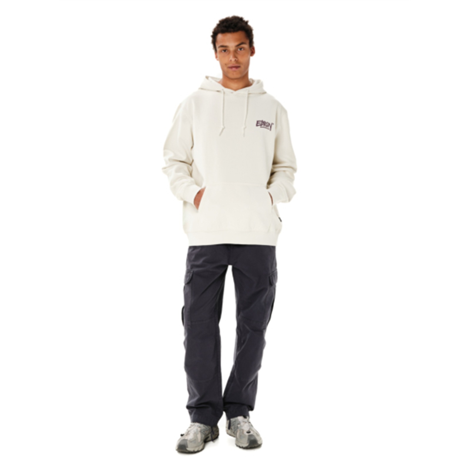 Emerson 262.EM20.09 ανδρικό pullover hoodie Clay White
