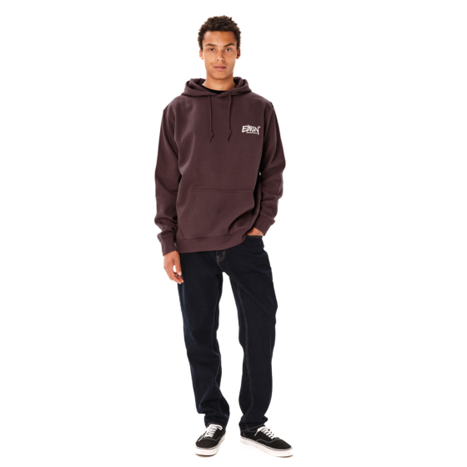 Emerson 262.EM20.09 ανδρικό pullover hoodie Dusty Plum