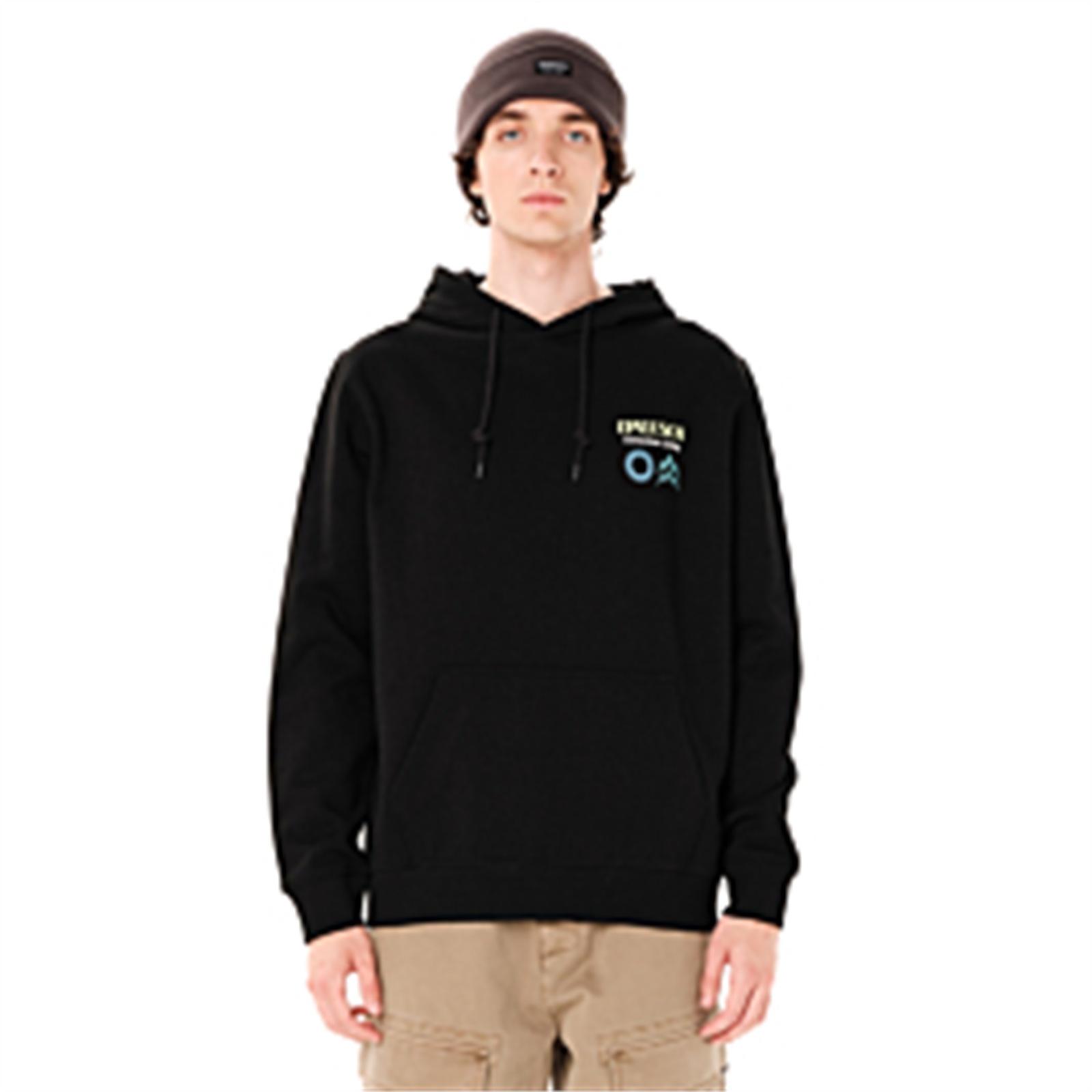 Emerson 262.EM20.19 ανδρικό pullover hoodie Black