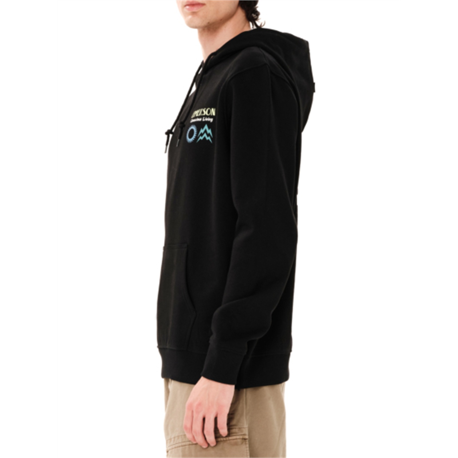 Emerson 262.EM20.19 ανδρικό pullover hoodie Black