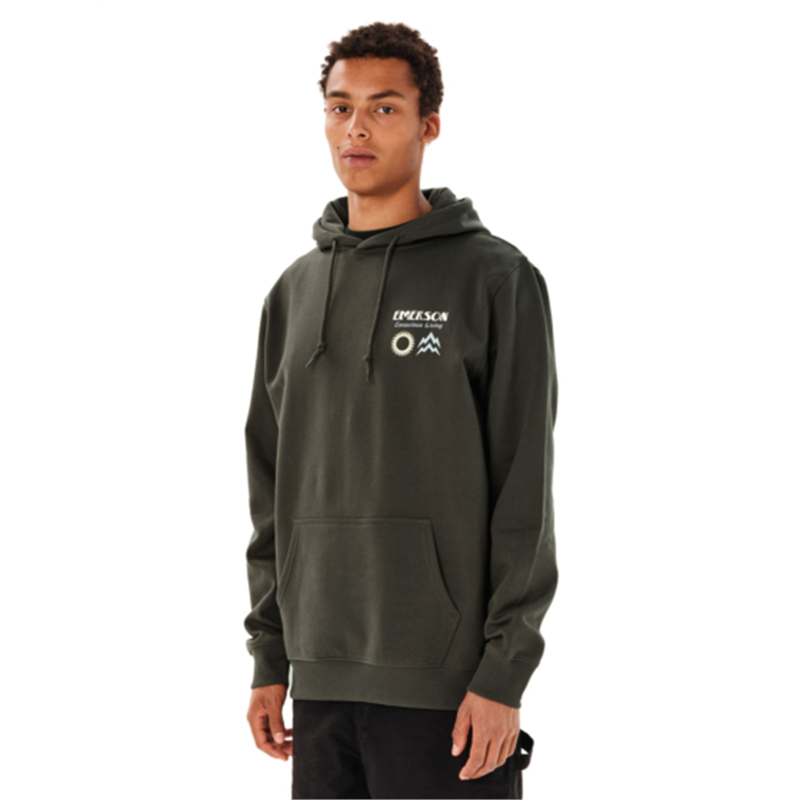 Emerson 262.EM20.19 ανδρικό pullover hoodie Pine Green