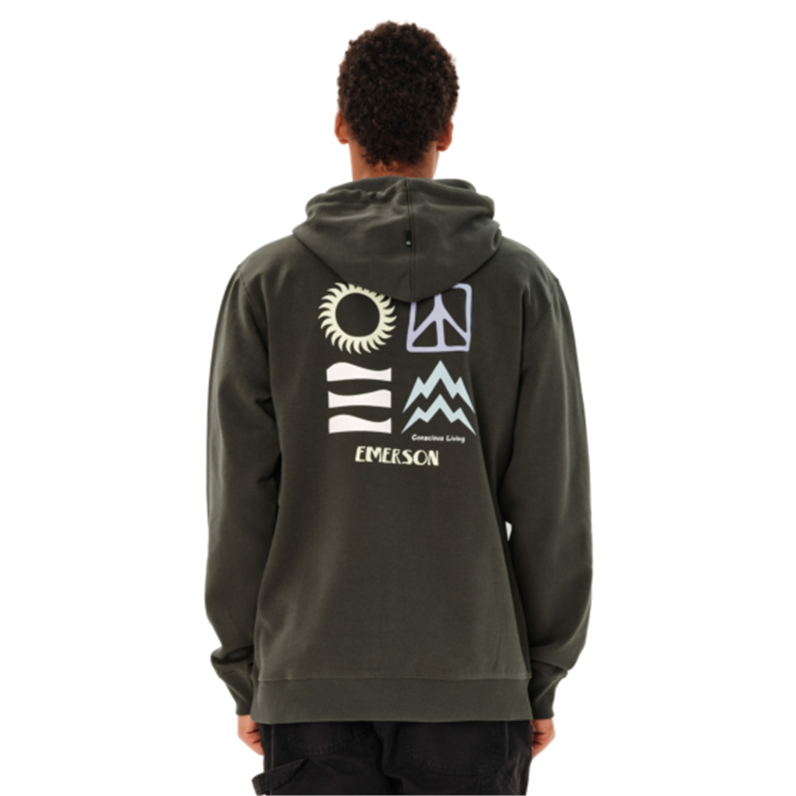 Emerson 262.EM20.19 ανδρικό pullover hoodie Pine Green