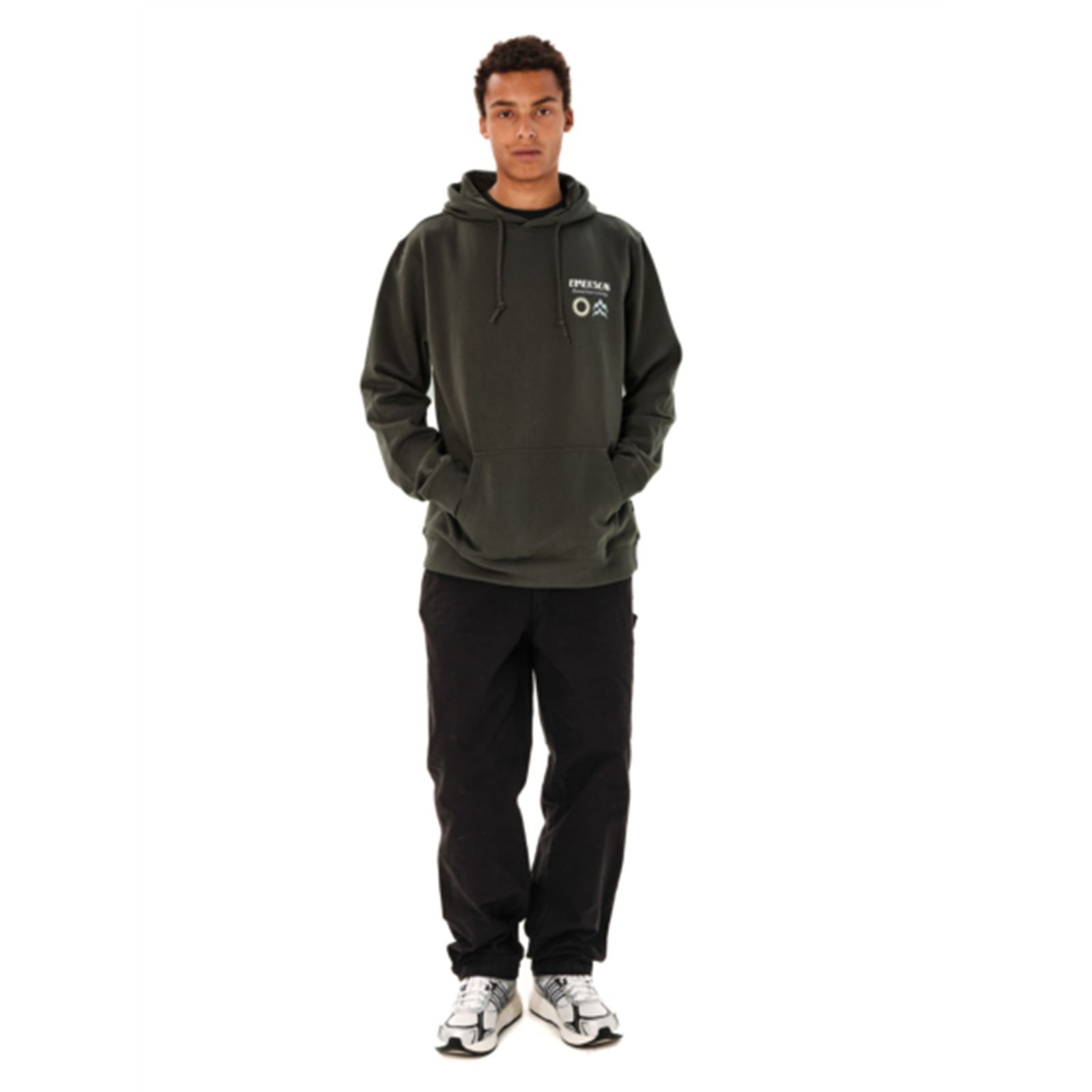 Emerson 262.EM20.19 ανδρικό pullover hoodie Pine Green