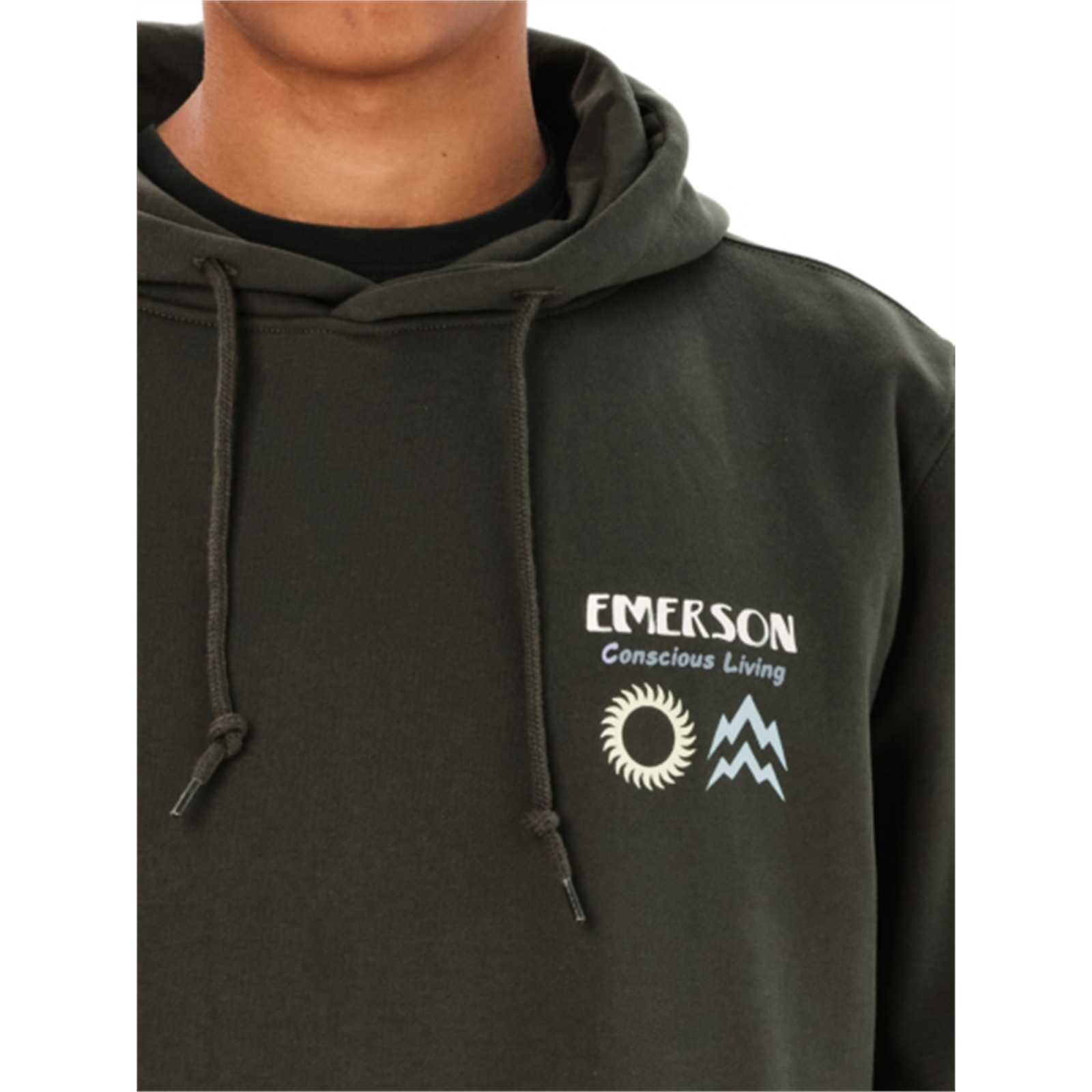Emerson 262.EM20.19 ανδρικό pullover hoodie Pine Green