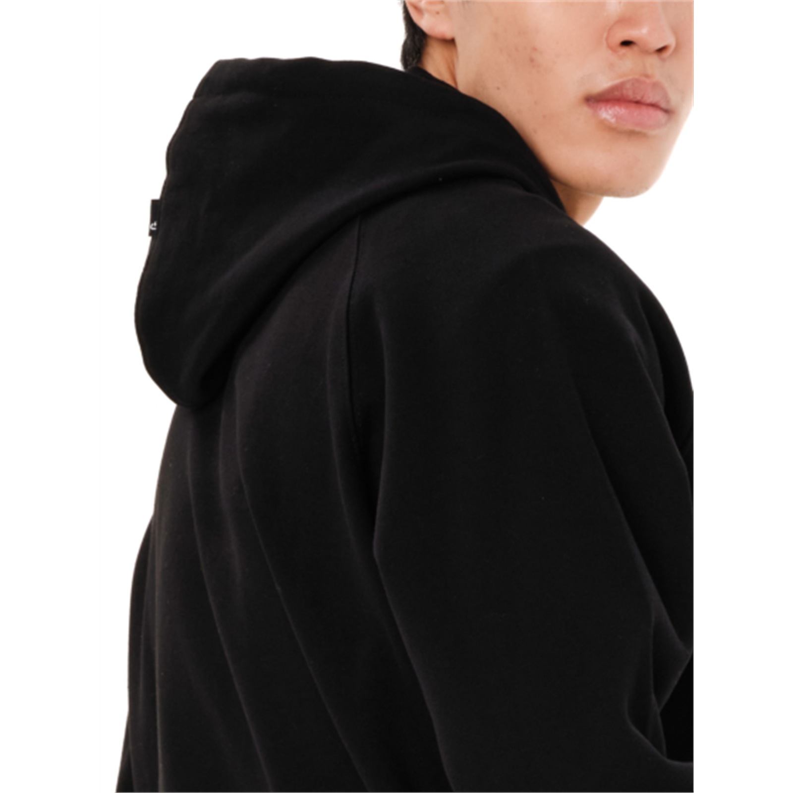 Emerson 262.EM21.89 ανδρική full zip ζακέτα με κουκούλα Black