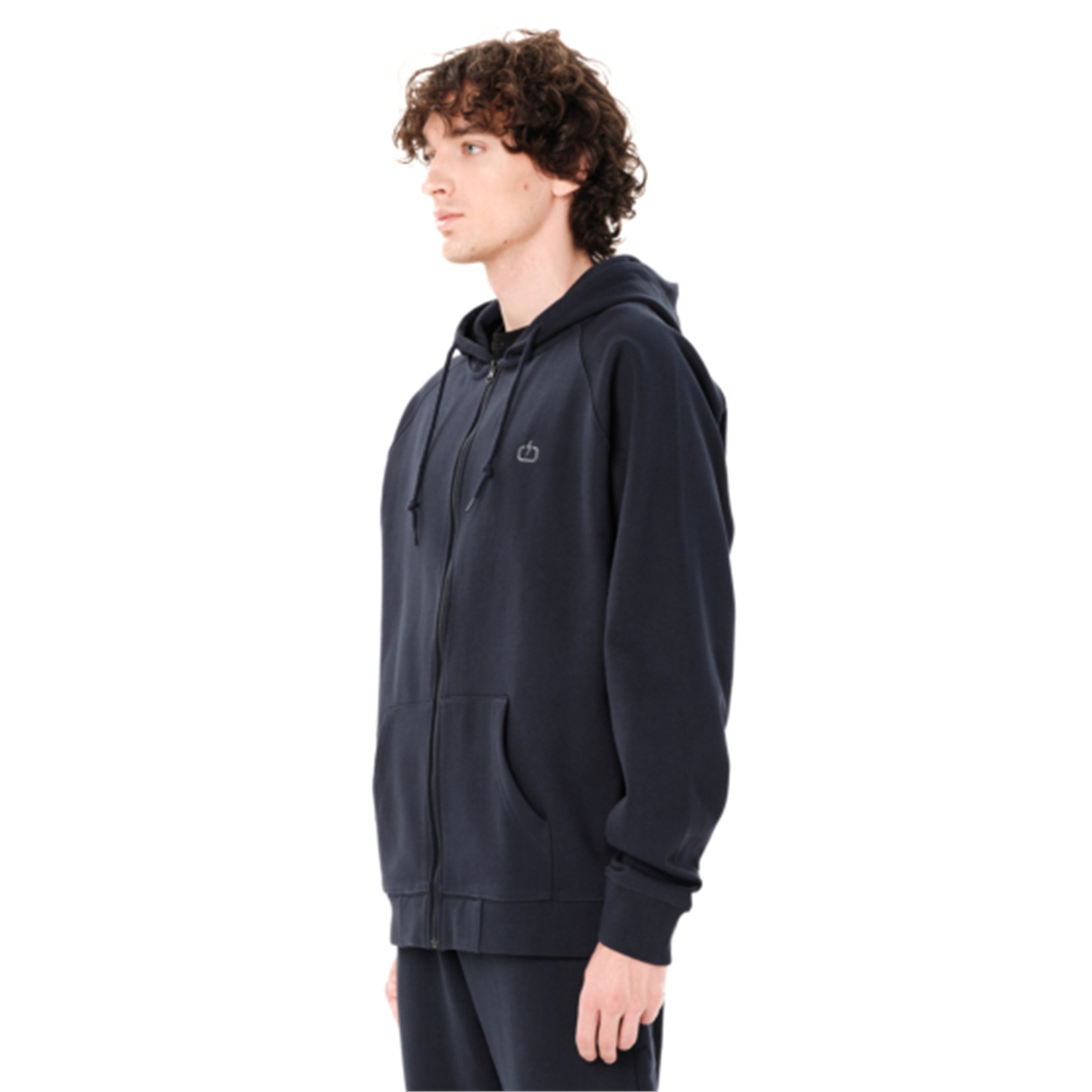 Emerson 262.EM21.89 ανδρική full zip ζακέτα με κουκούλα Dusky Blue