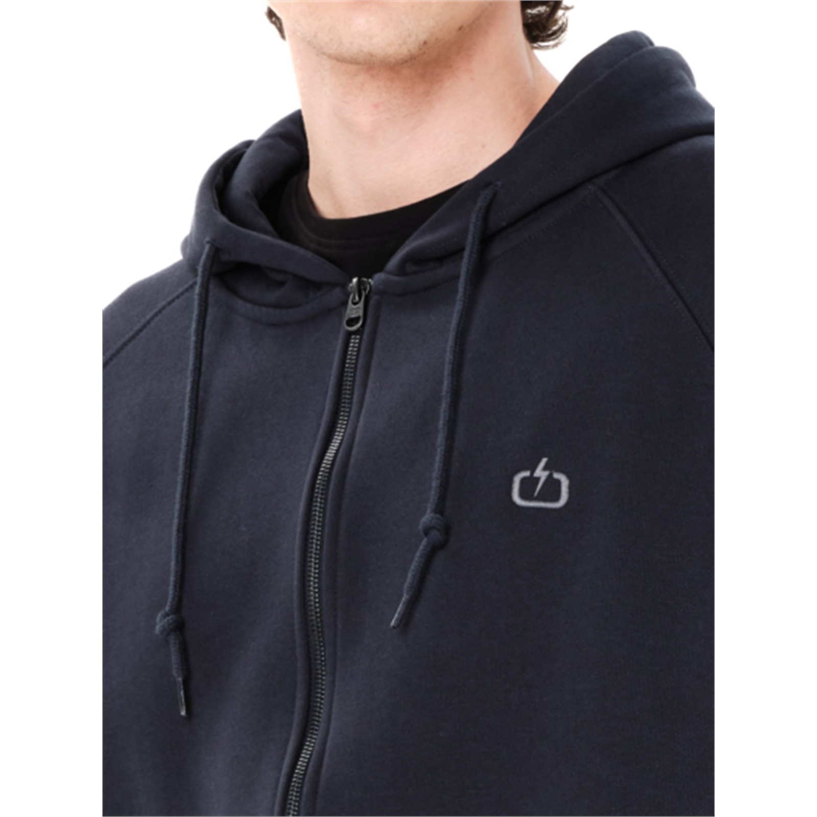 Emerson 262.EM21.89 ανδρική full zip ζακέτα με κουκούλα Dusky Blue