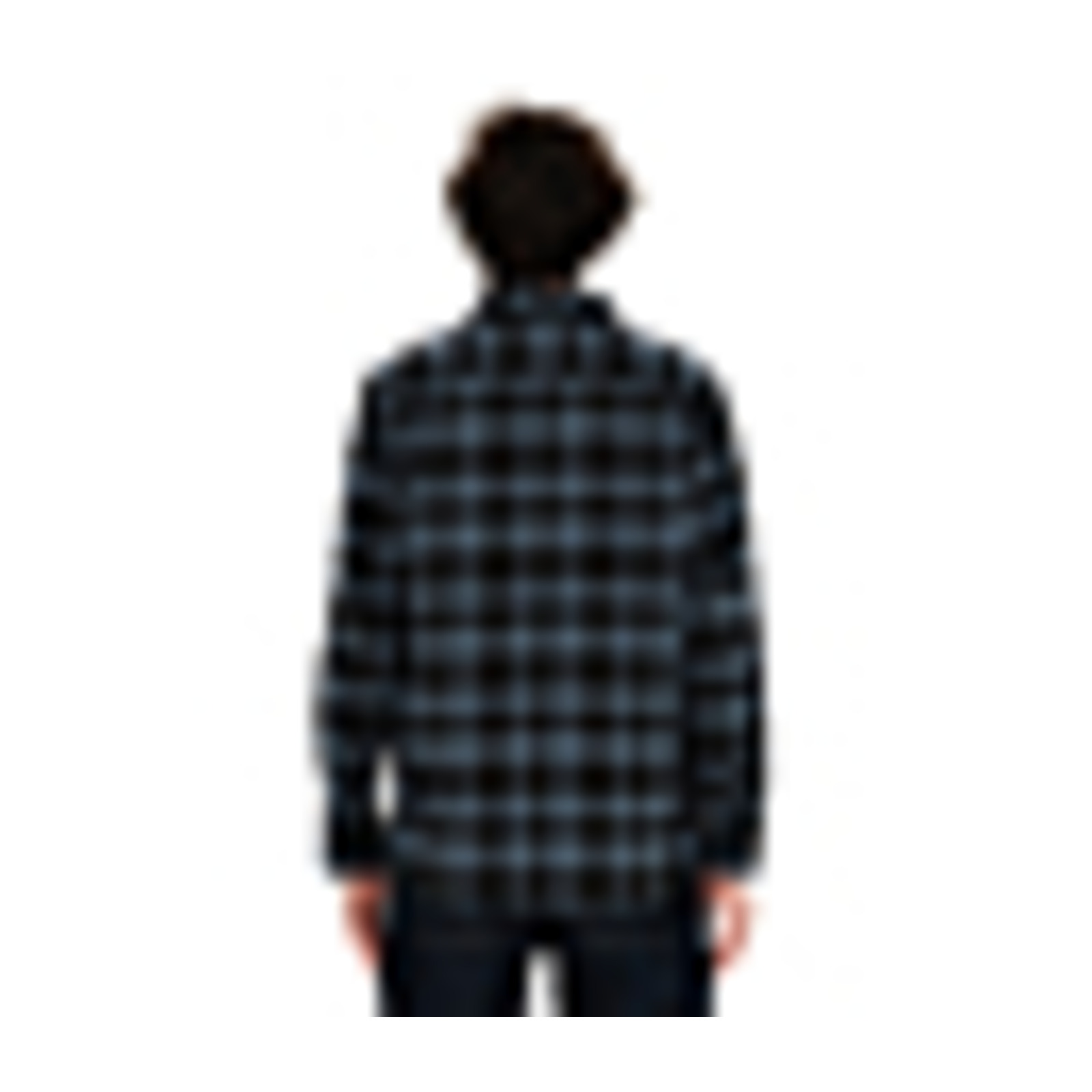 Emerson 262.EM60.10 Stone Blue/Black A ανδρικό καρό flannel πουκάμισο — εικόνα προϊόντος 3