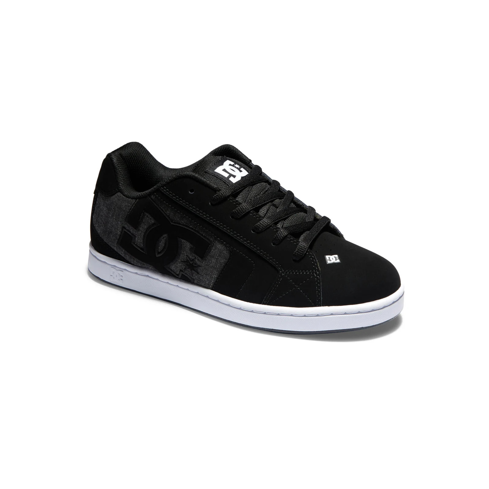 DC Shoes Net Black / Armor / Black — τρισδιάστατη μπροστινή όψη