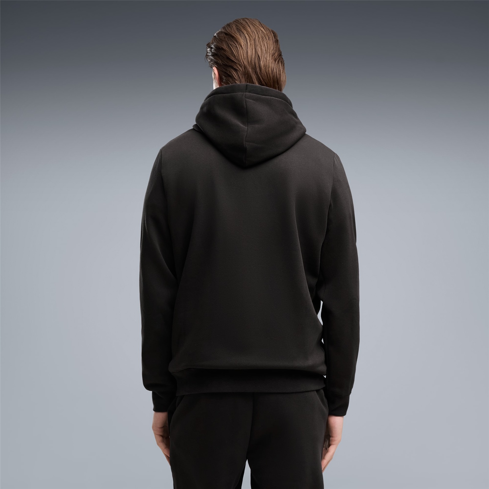 Puma ESS Small No.1 Logo Ανδρικό Φούτερ με Κουκούλα Μαύρο 682574-01 - Image 3