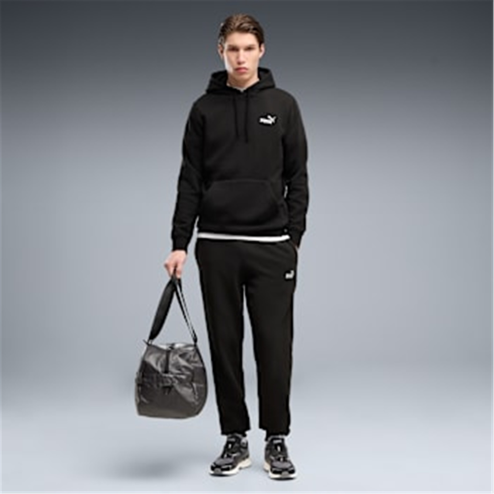 Puma ESS No.1 Logo Ανδρικό Παντελόνι Φόρμας PUMA Black 682606-01 - Image 2